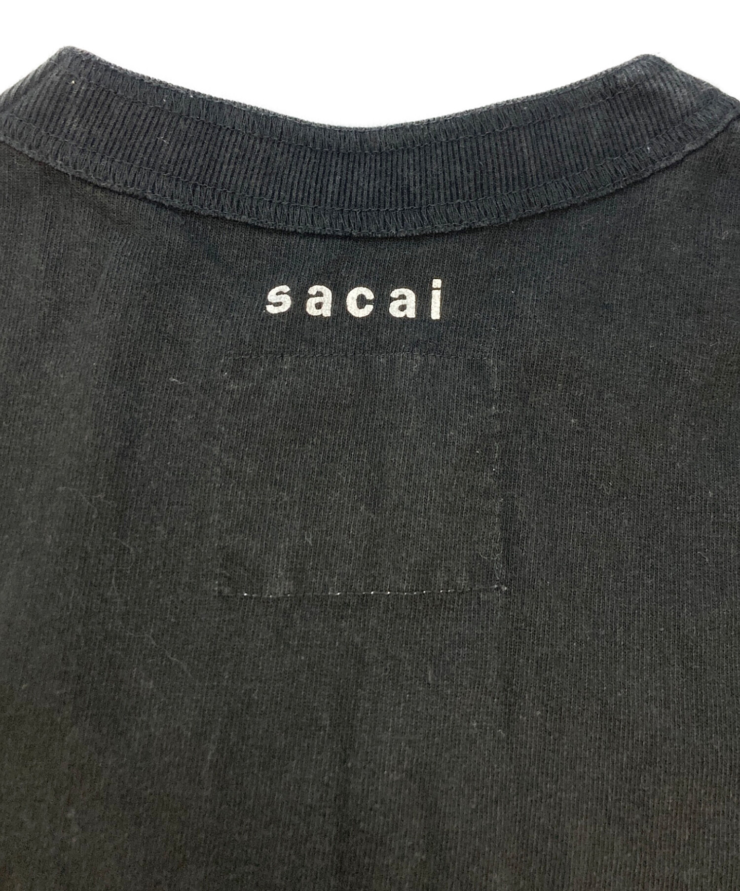 中古・古着通販】sacai (サカイ) 反転tシャツ ブラック サイズ:SIZE1
