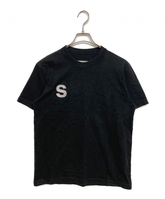 sacai Tシャツ　反転文字デザイン　Lサイズ　コットン 中古・古着通販】sacai (サカイ) 反転tシャツ ブラック サイズ:SIZE1