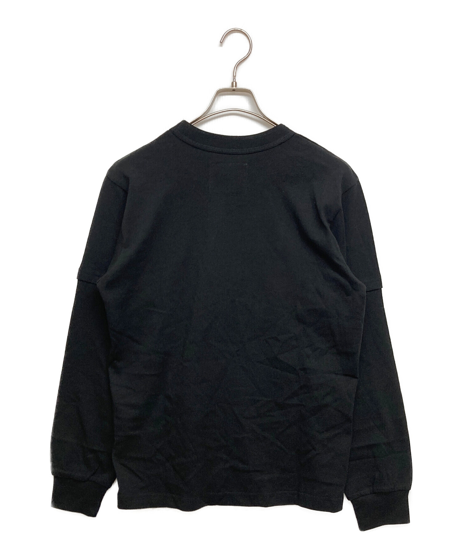 中古・古着通販】sacai (サカイ) クルーネックカットソー ブラック