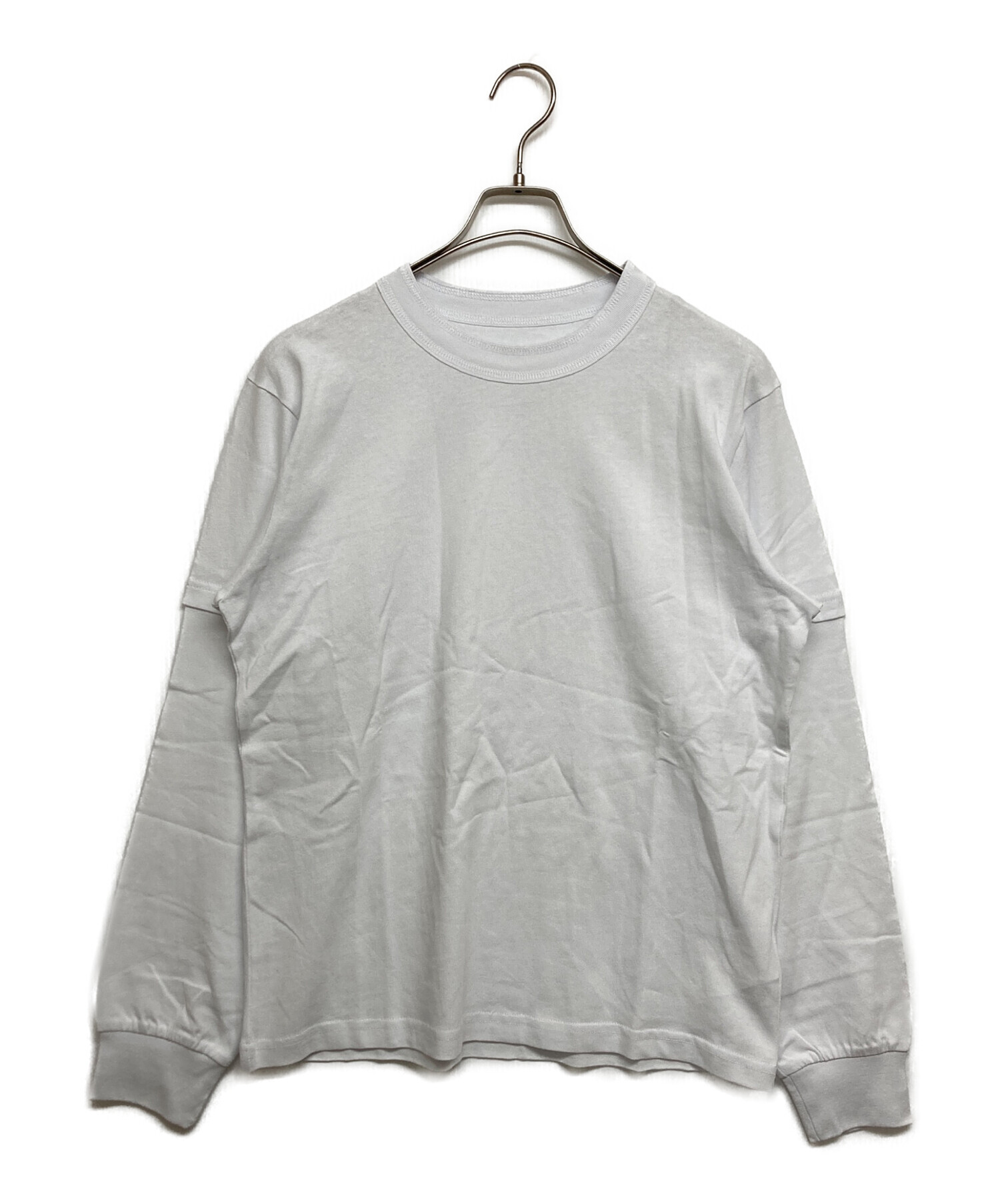 中古・古着通販】sacai (サカイ) クルーネックカットソー ホワイト