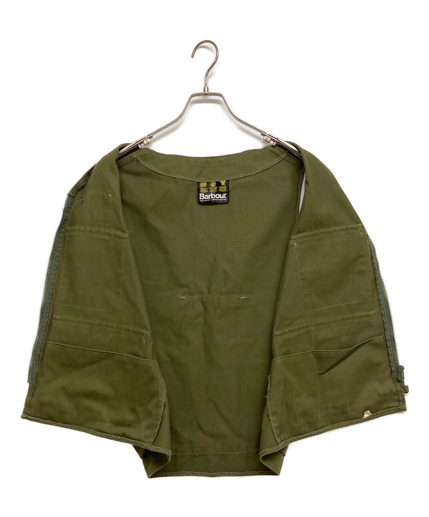 Barbour/バブアー オイルドベスト M カーキ 中古・古着通販】Barbour (バブアー) フィッシングベスト カーキ