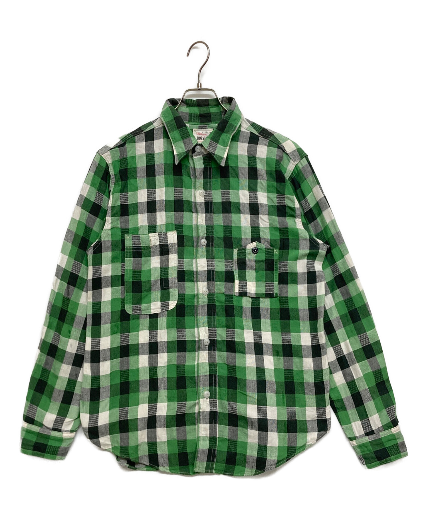 中古・古着通販】BIG YANK (ビッグヤンク) チェックシャツ グリーン