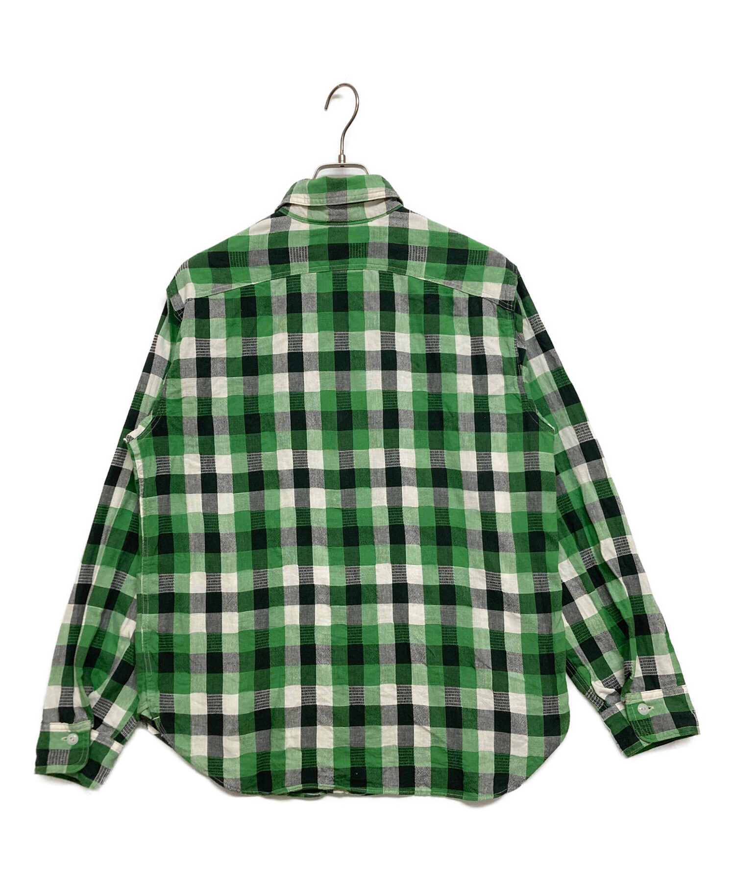 中古・古着通販】BIG YANK (ビッグヤンク) チェックシャツ グリーン