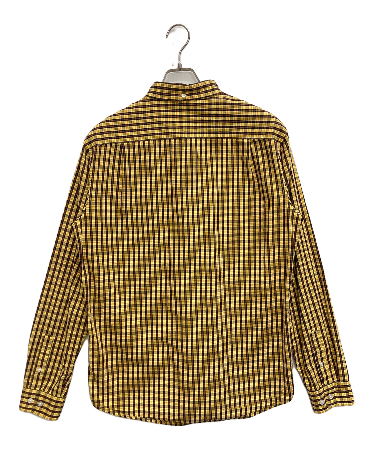 美品　supreme シュプリーム　ギンガムチェックシャツ　Lサイズ　黄緑 中古・古着通販】SUPREME (シュプリーム) ギンガムチェックシャツ