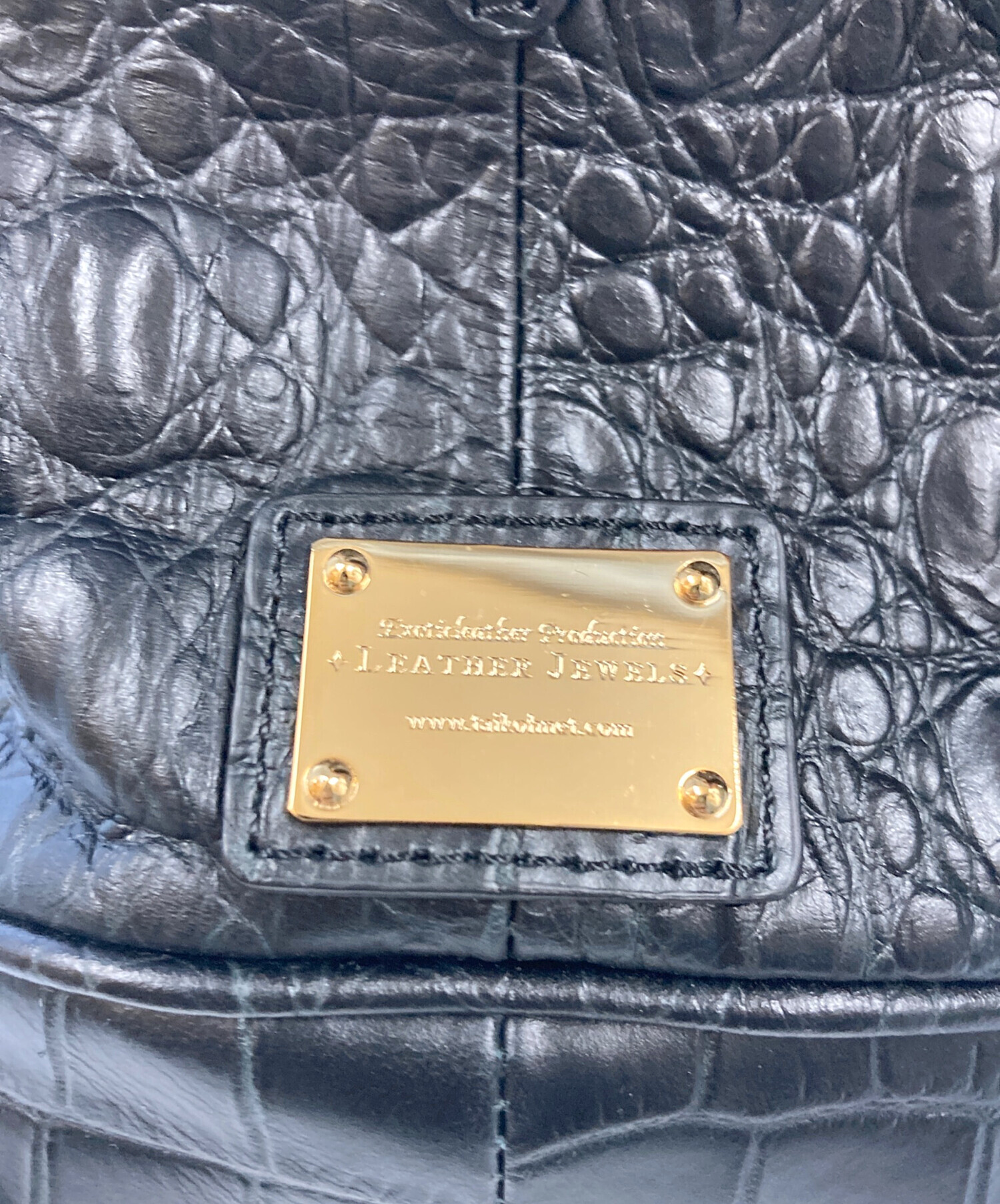 LEATHER JEWELS レザージュエルズ　2wayバッグ　エナメルレザー 中古・古着通販】LEATHER JEWELS (レザージュエルズ) 型押し2WAY