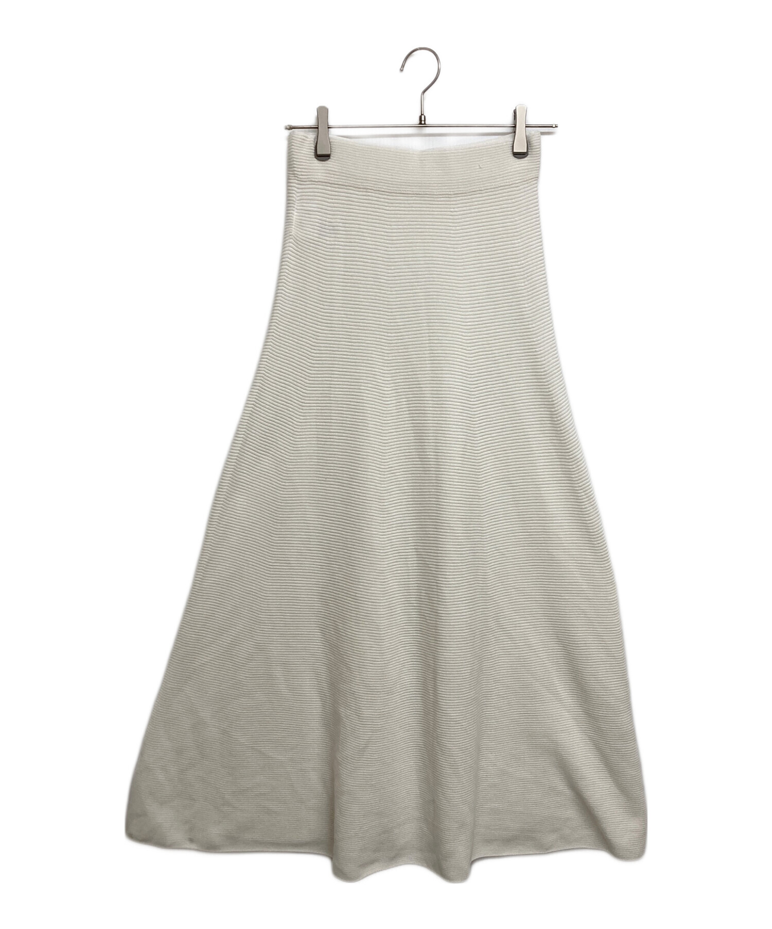 ✨美品✨アパルトモンCotton Nylon Sheer Rib Knit 近年 中古・古着通販】L'appartement (アパルトモン) Knit Skirt ホワイト