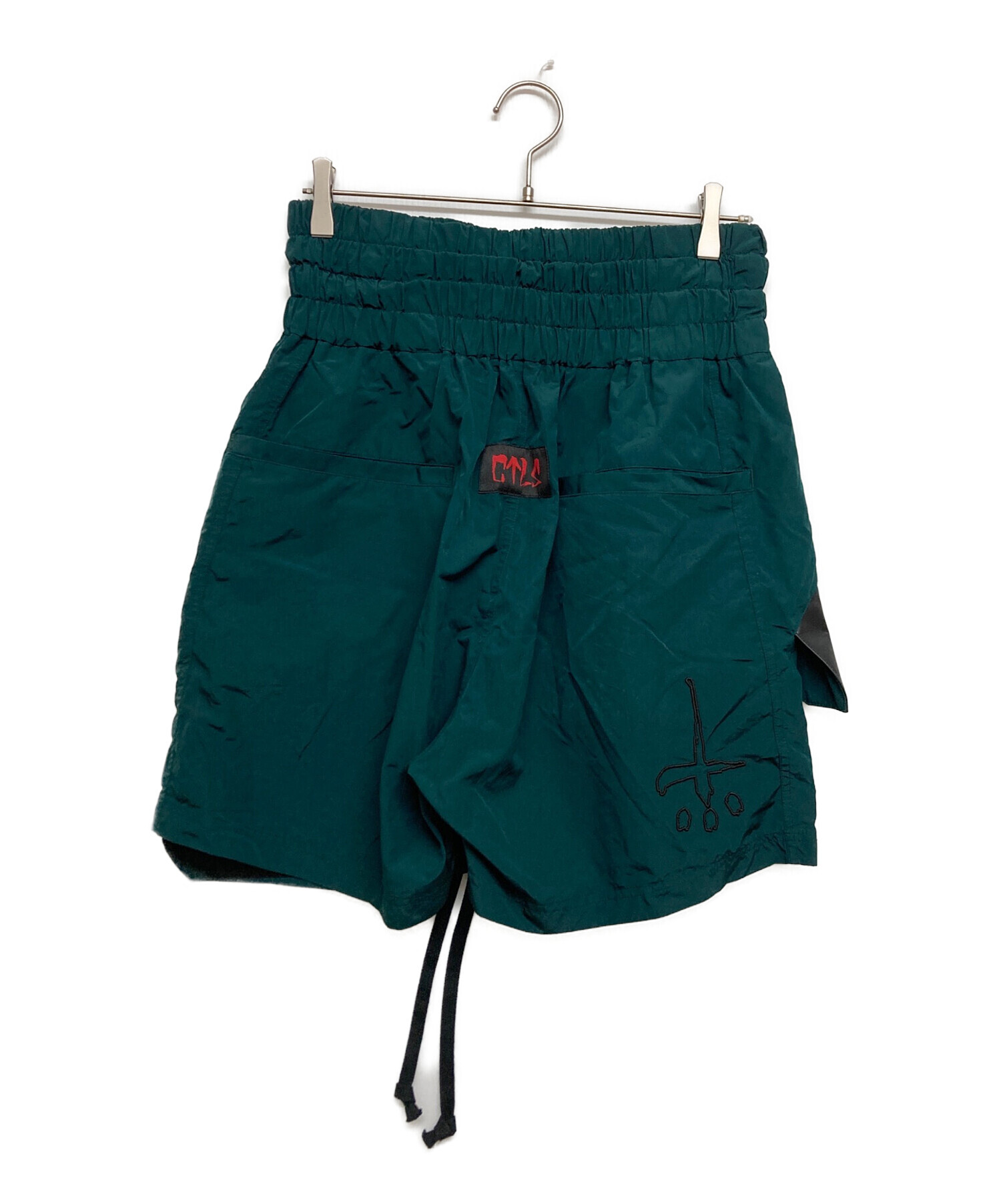 中古・古着通販】CVTVLIST (カタリスト) Nylon Logo Shorts グリーン