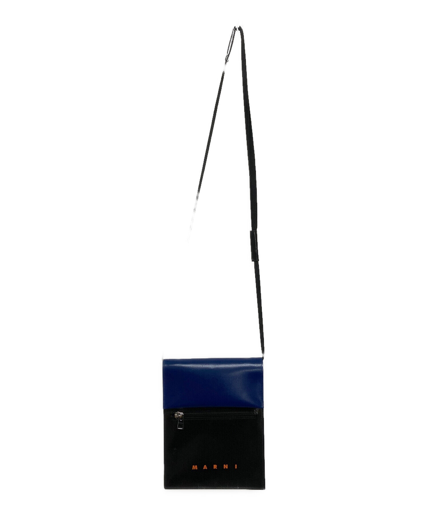 MARNI Tribeca Box Shoulder Bag（ブラック×ブルー） 【公式通販】