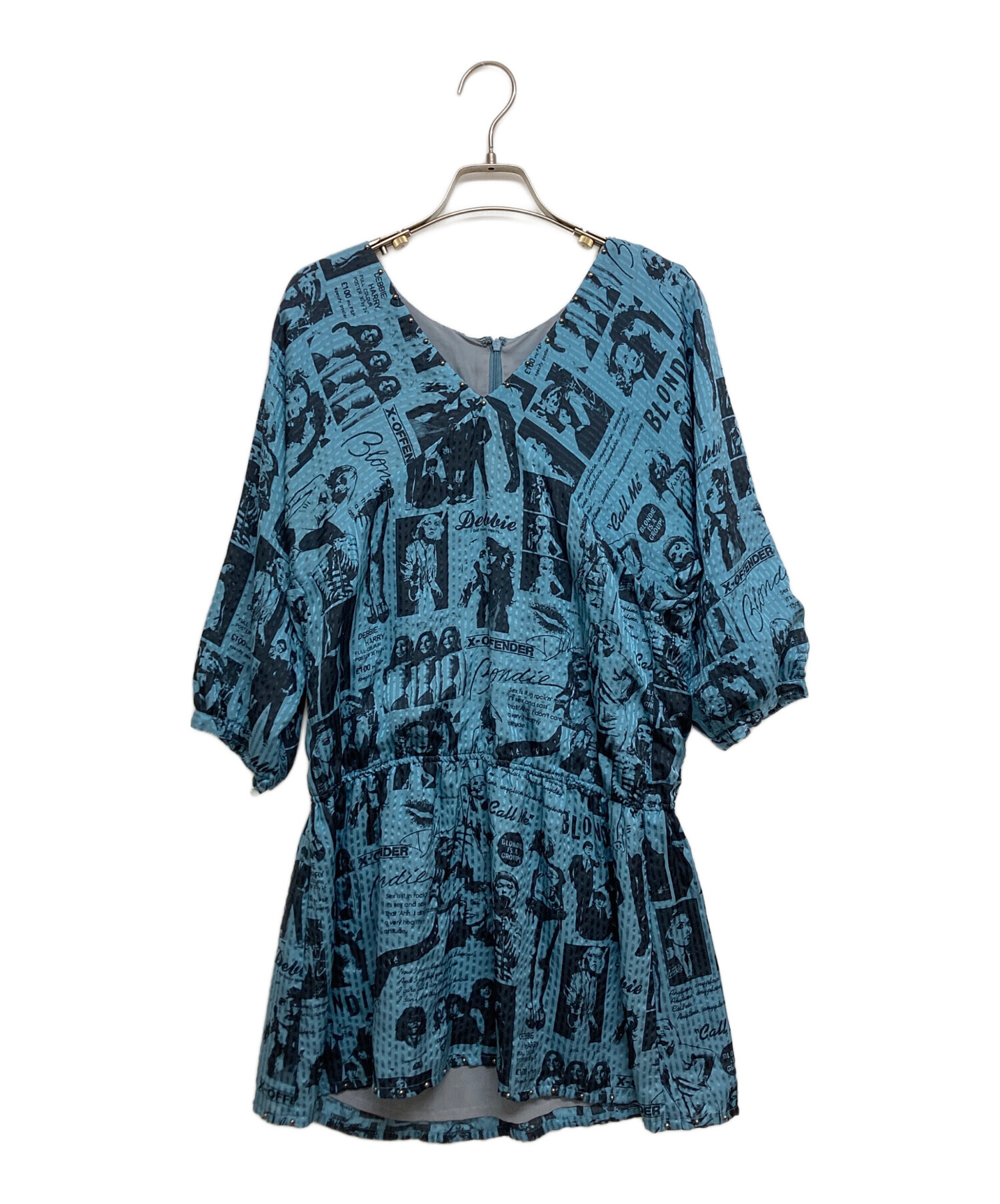 Hysteric Glamour 00s シフォン ミニワンピ シルク100% 中古・古着通販】Hysteric Glamour (ヒステリックグラマー) 7分袖