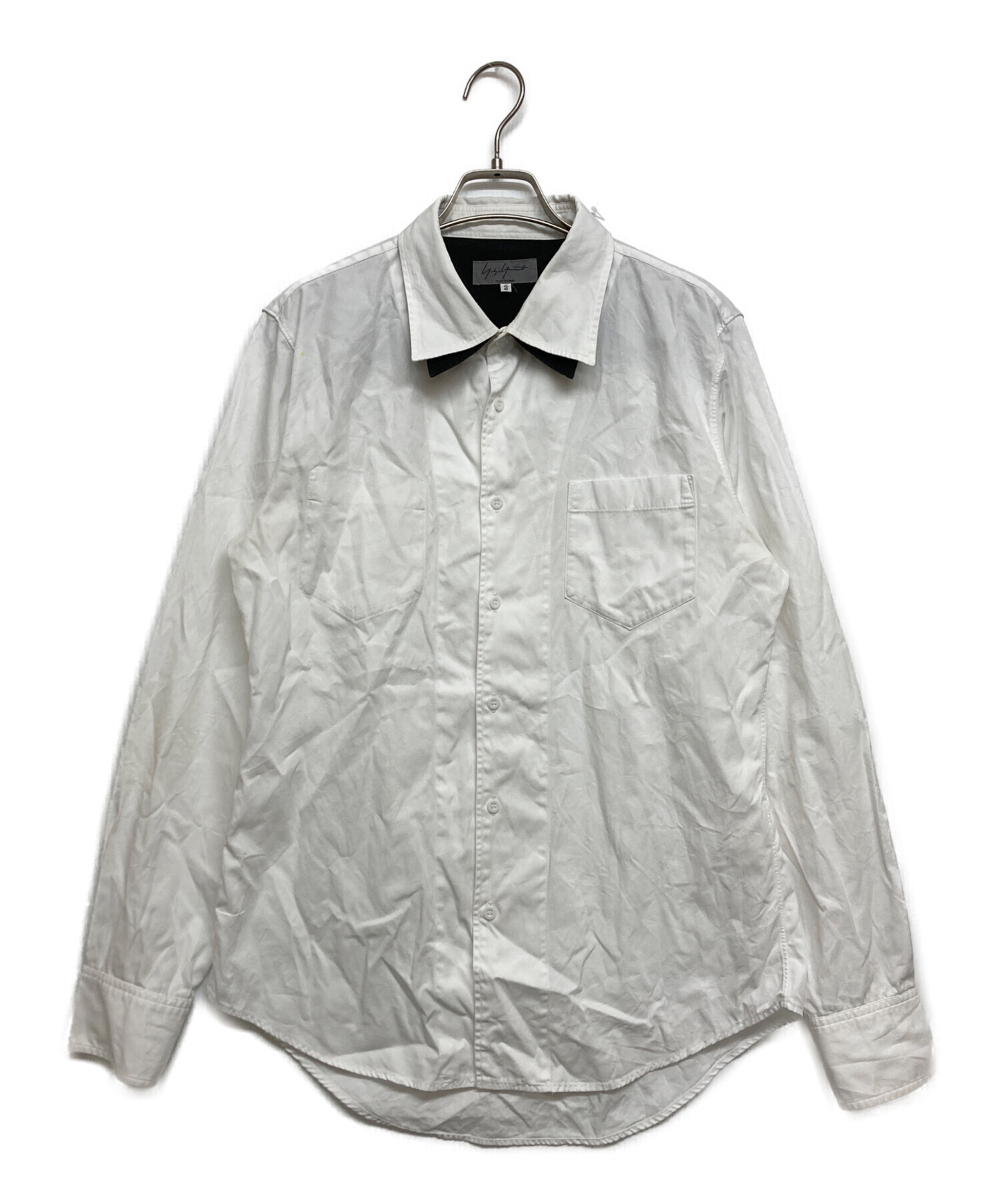 極美品　ヨウジヤマモトプールオム　19AW 長袖　ドレス　シャツ　二重襟 中古・古着通販】Yohji Yamamoto pour homme (ヨウジヤマモト
