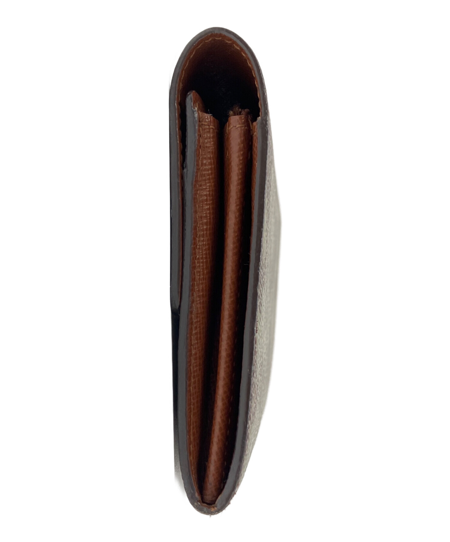 Louis Vuitton 長財布 ブラウン レザー　中古品 中古・古着通販】LOUIS VUITTON (ルイ ヴィトン) 長財布 ブラウン