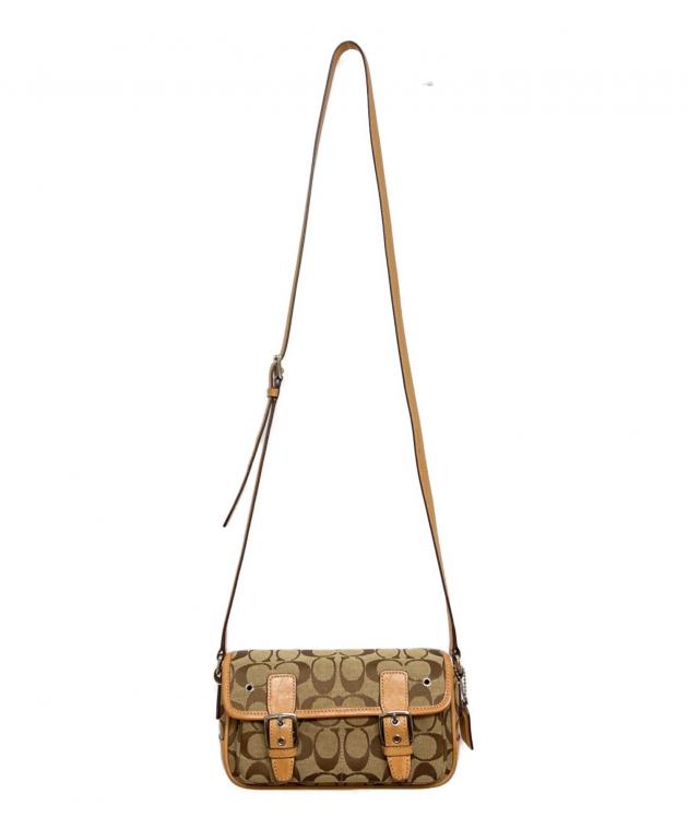 中古・古着通販】COACH (コーチ) ショルダーバッグ ベージュ サイズ