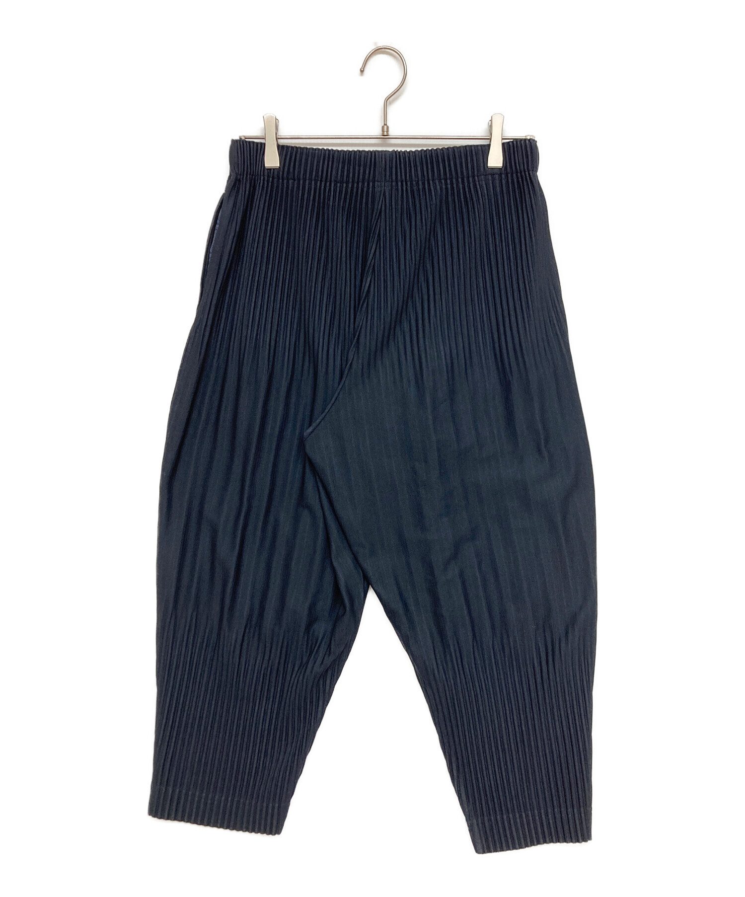 HOMME PLISSE オムプリッセ　サルエルパンツ　2 ネイビー 中古・古着通販】HOMME PLISSE ISSEY MIYAKE (オム プリッセ イッセイ
