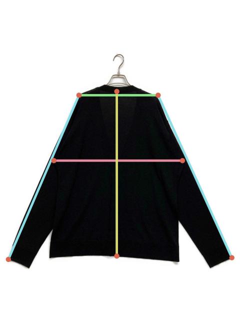 中古・古着通販】LOEWE (ロエベ) アナグラム刺繍カーディガン ブラック