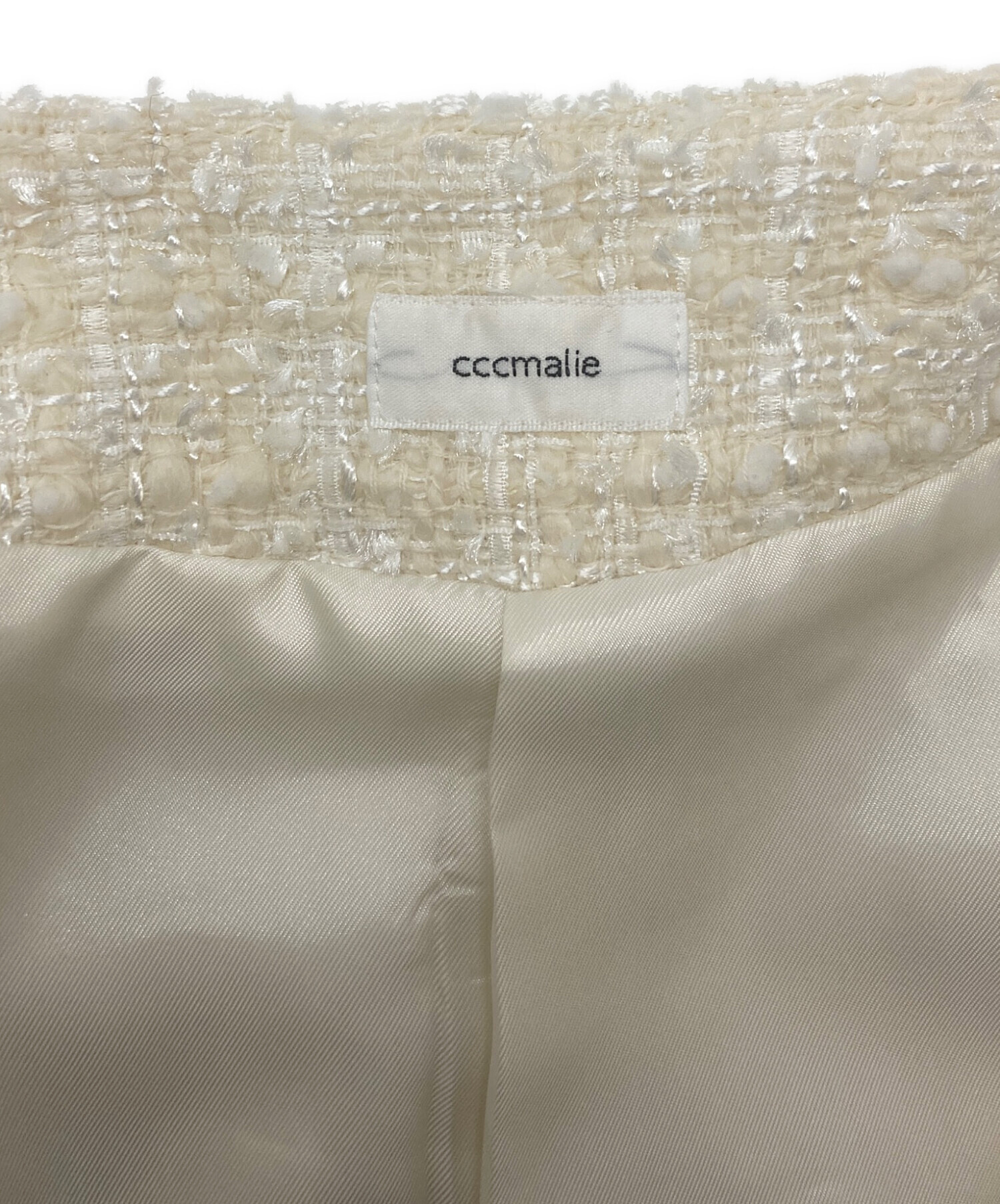 中古・古着通販】cccmalie (シーマリー) ツイードケープジャケット