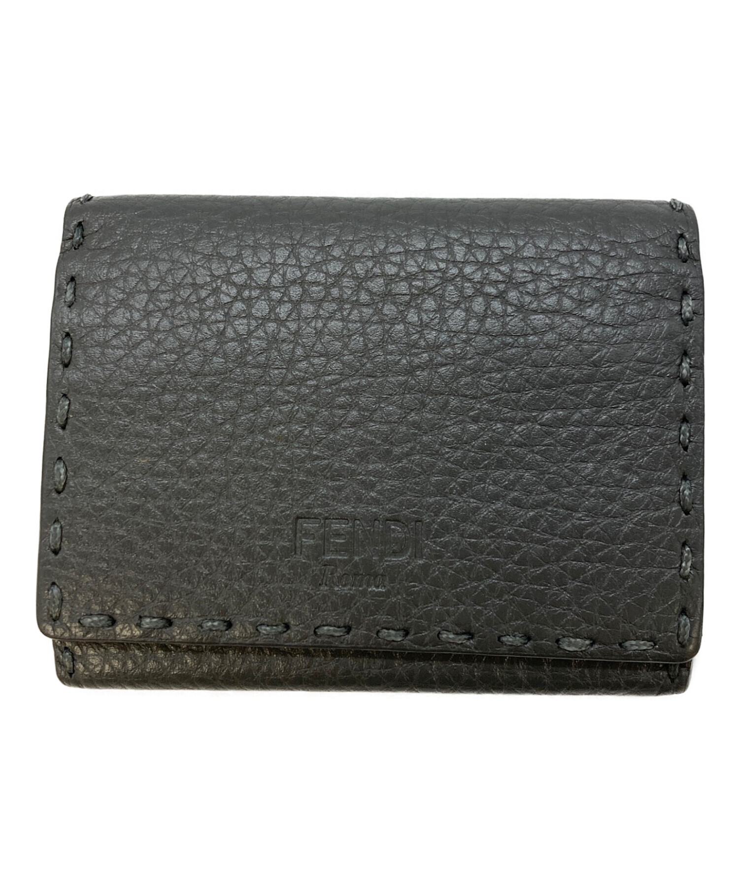 中古・古着通販】FENDI (フェンディ) カードケース グレー サイズ:実寸 