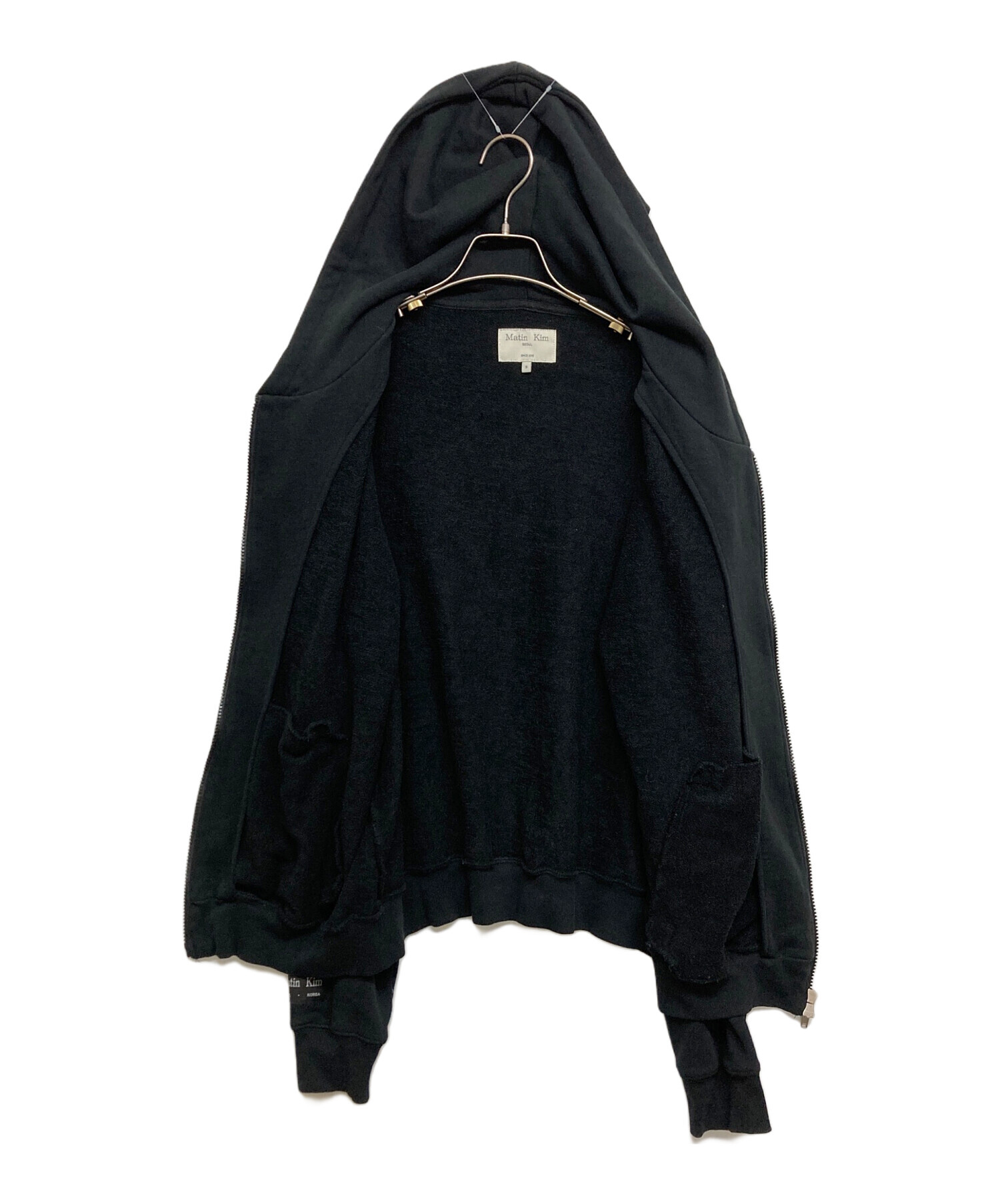 【完売品】Matin Kim パーカー 中古・古着通販】Matin Kim (マーティン・キム) ジップパーカー