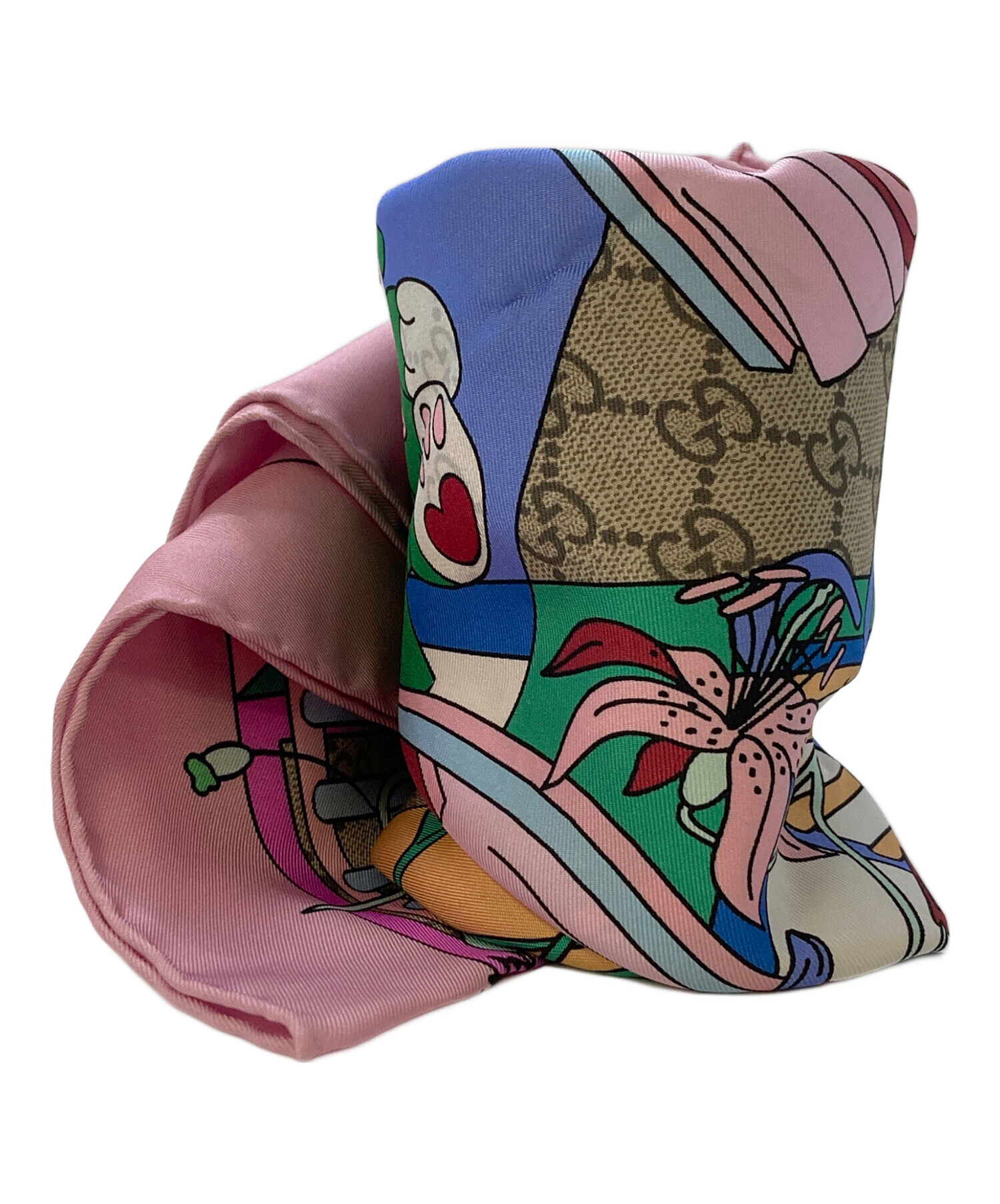 GUCCI スカーフ タグ付き 中古・古着通販】GUCCI (グッチ) プリント シルクツイル スカーフ