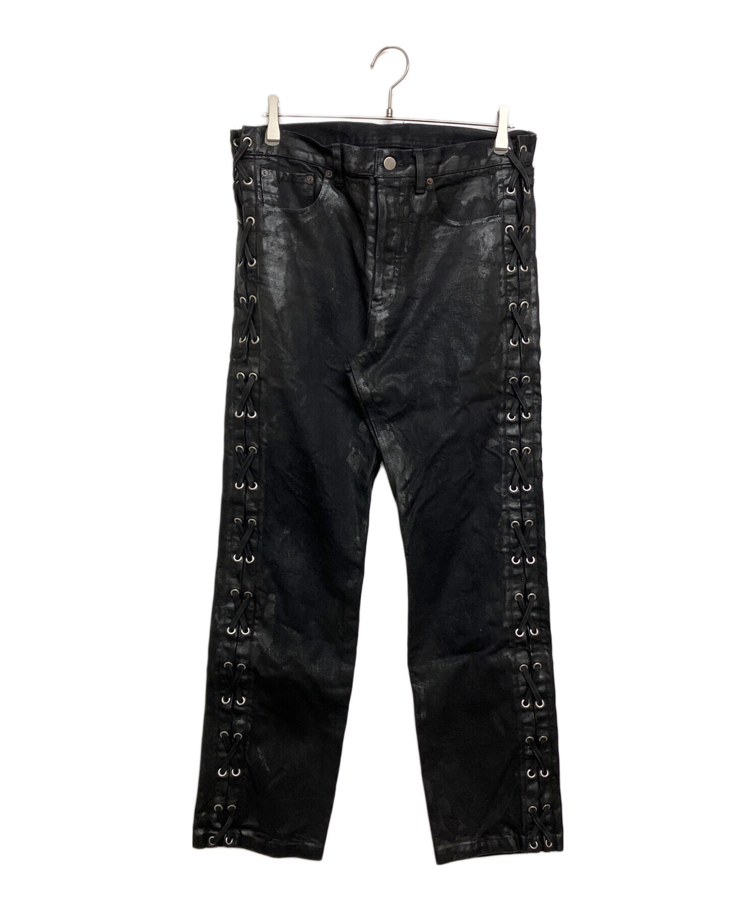 パンツ breath coating pants 中古・古着通販】BREATH (ブレス) COATING LACE UP PANTS ブラック
