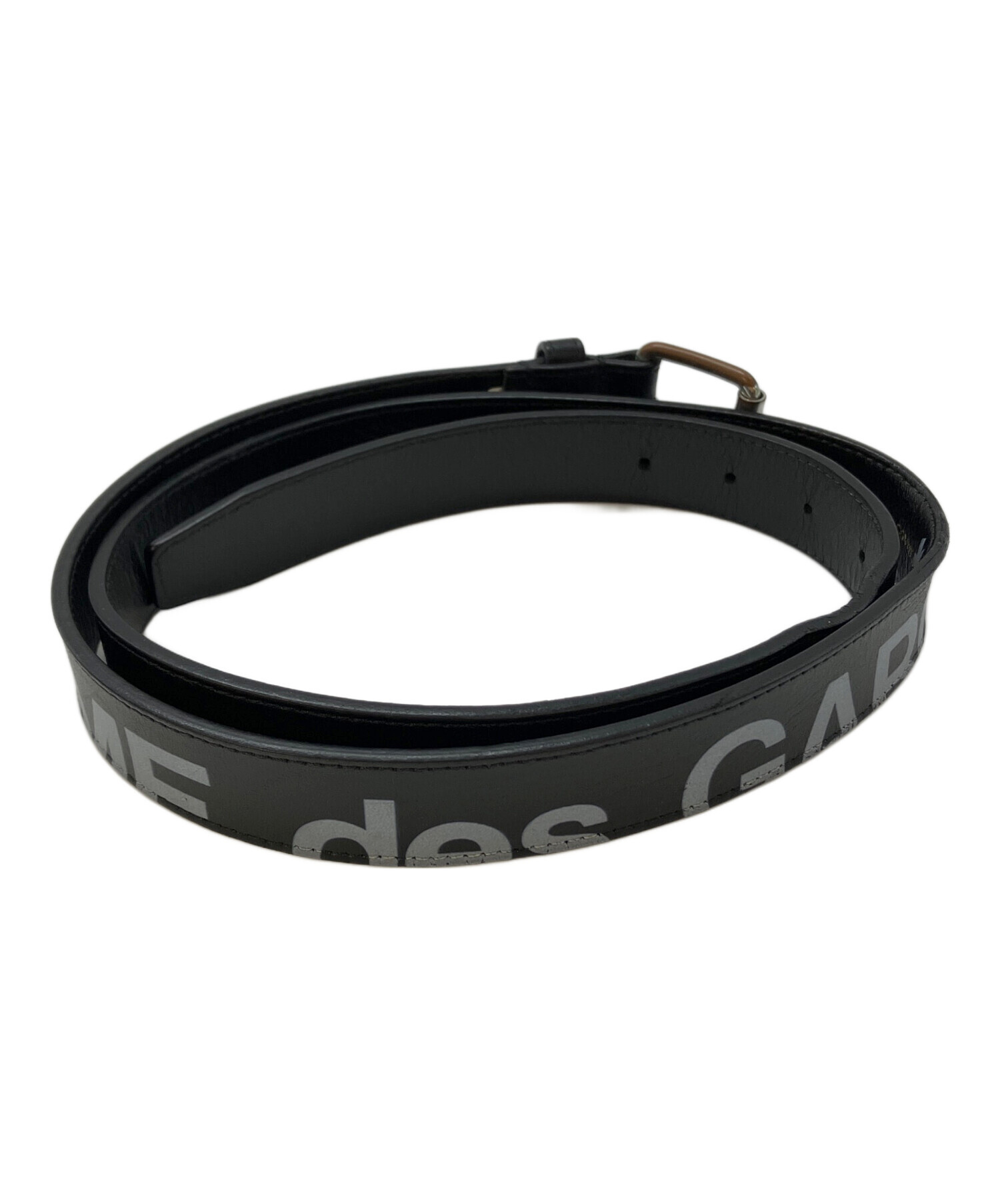 【中古】COMME des GARÇONS ロゴ ベルト ブラック 中古・古着通販】COMME des GARCONS (コムデギャルソン) ベルト