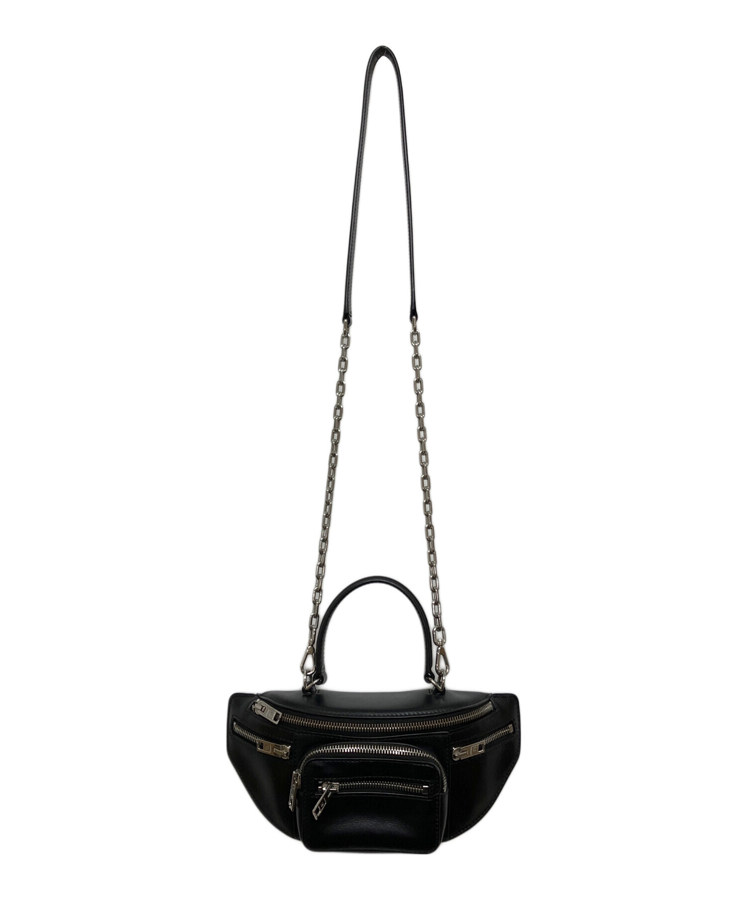 Alexander Wang アレキサンダーワング ボディバッグ 黒　美品 中古・古着通販】ALEXANDER WANG (アレキサンダー・ワン) クロス