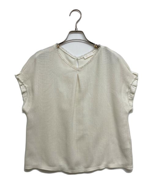 未使用品 Ballsey カラミ タックスリーブブラウス ポリエステル