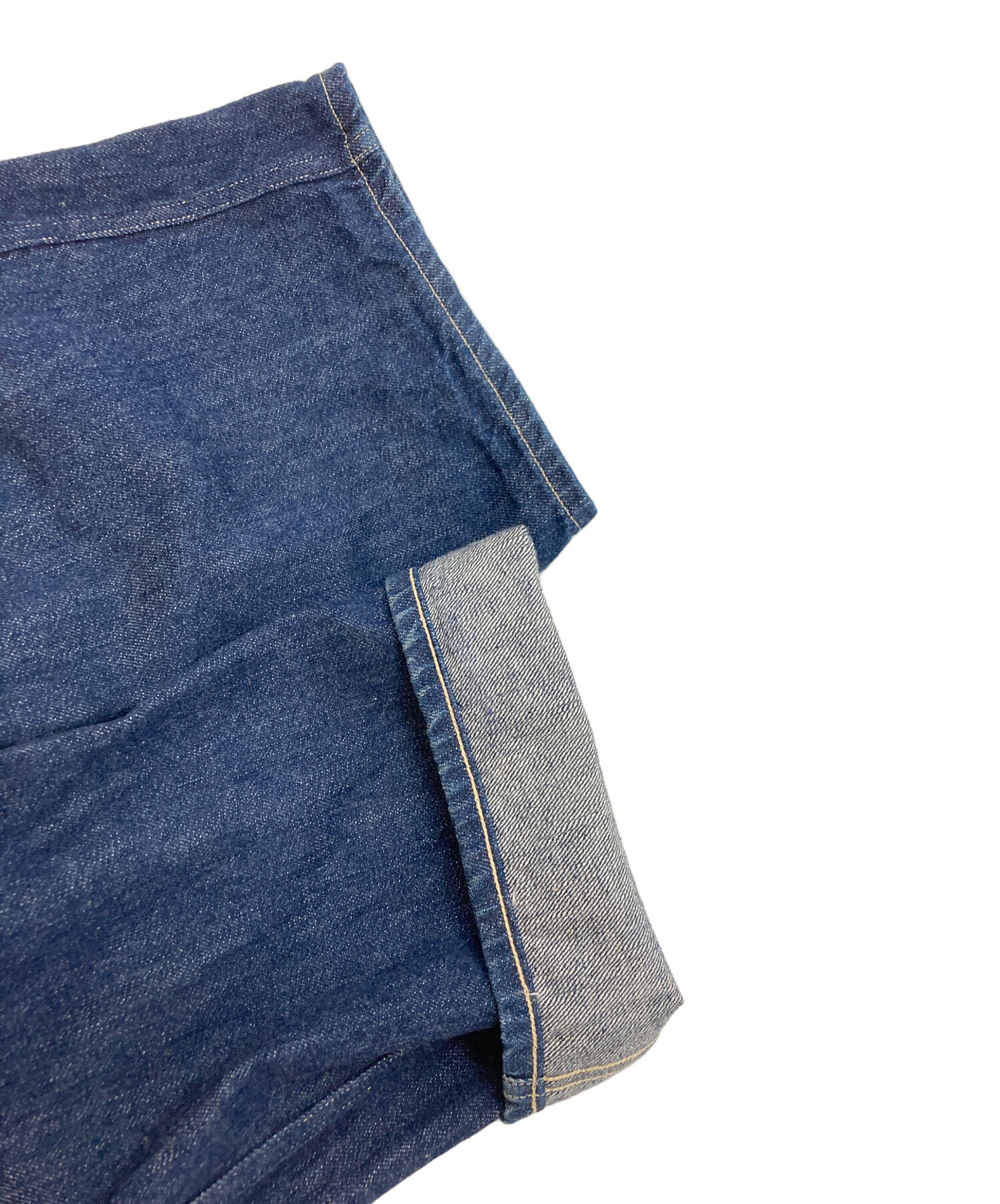 中古・古着通販】COMOLI (コモリ) デニムベルテッドパンツ インディゴ