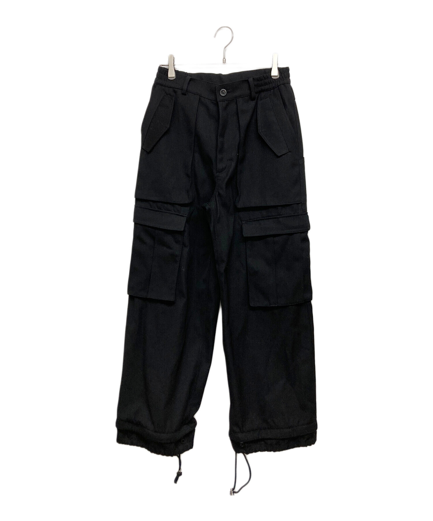 BASICKS ベイシックス パンツ（その他） L 黒 【古着】【中古】 中古・古着通販】BASICK (ベイシックス) Painter Cargo Wool Trousers