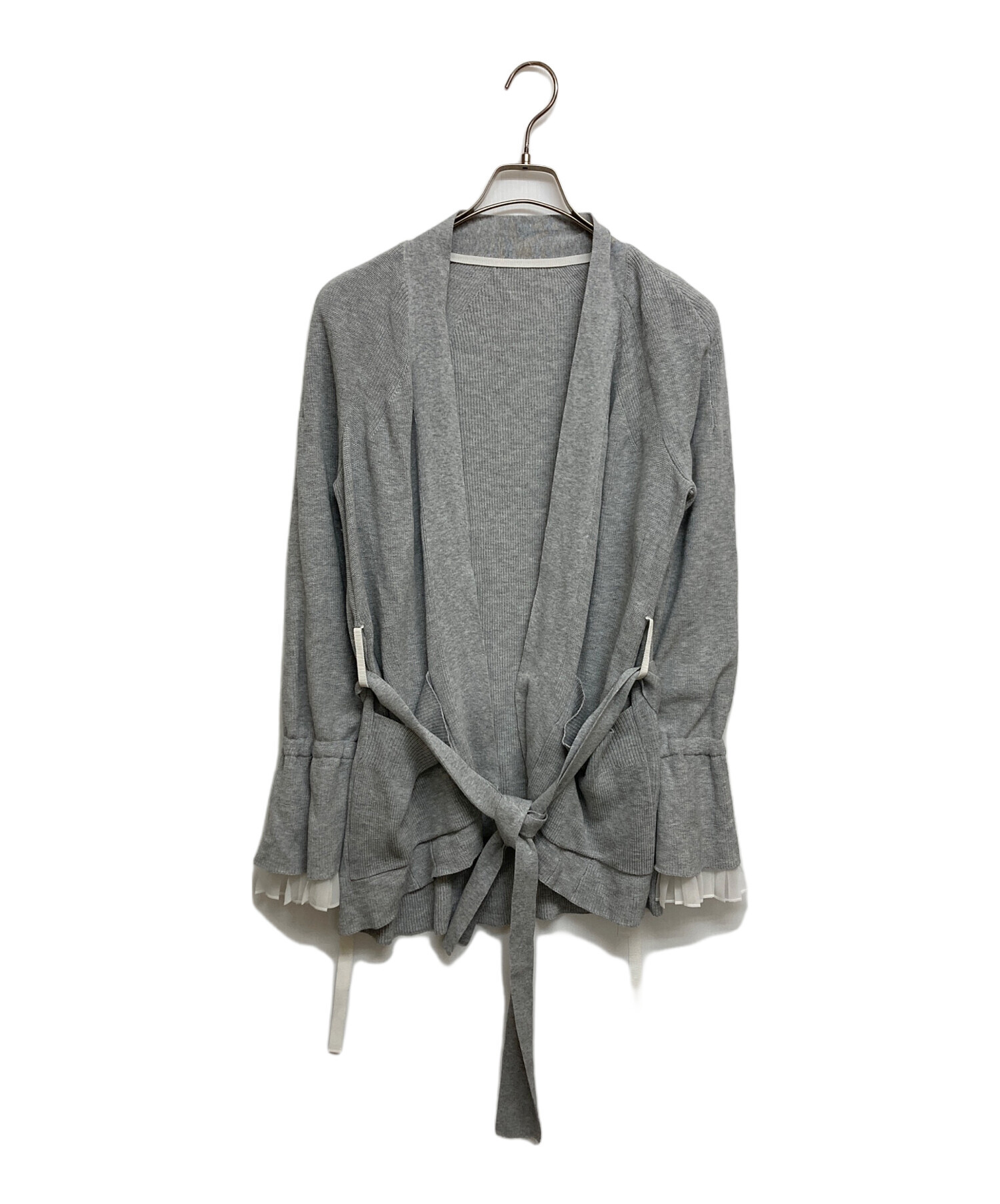 中古・古着通販】sacai (サカイ) フレアスリーブニットカーディガン
