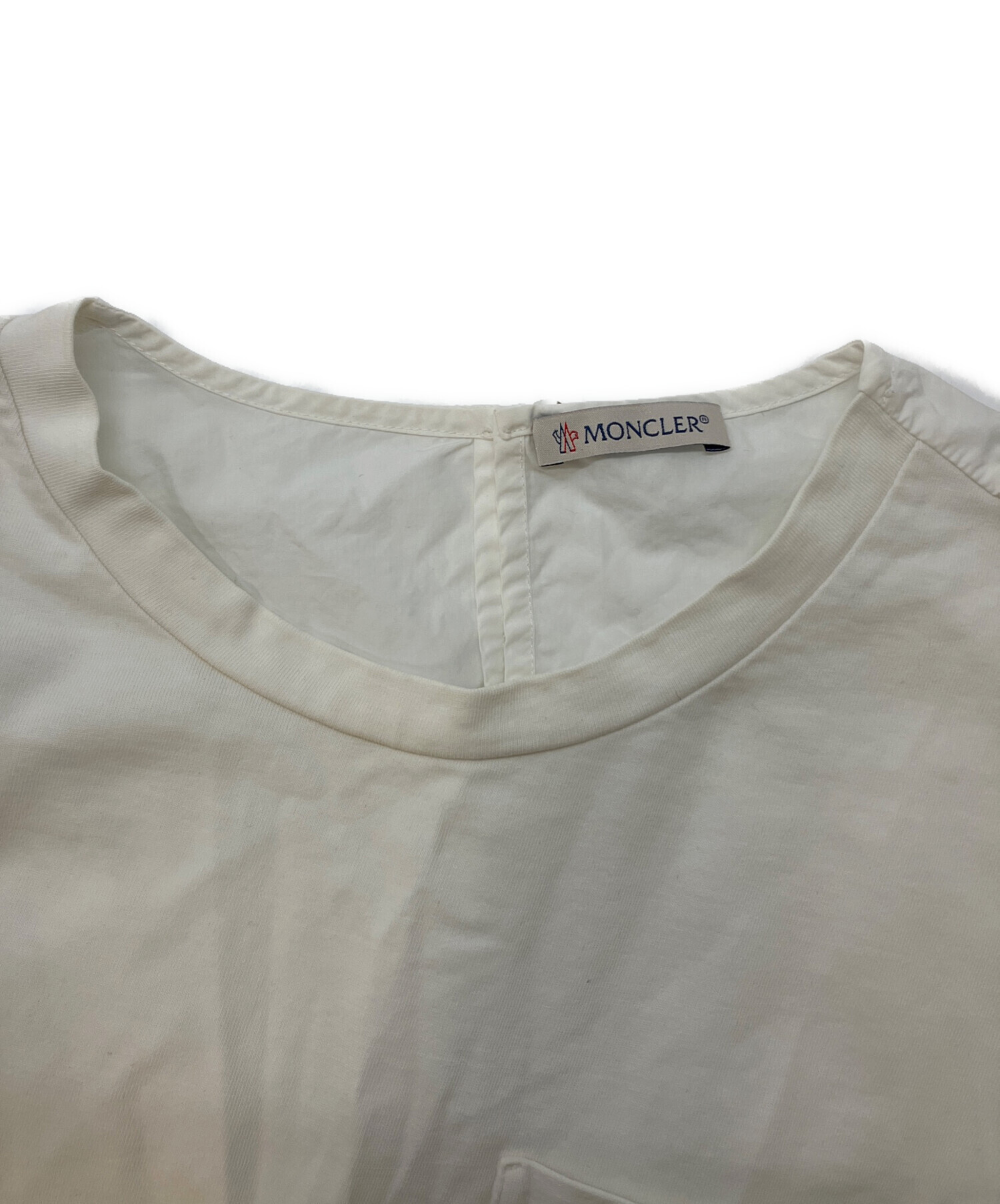 中古・古着通販】MONCLER (モンクレール) 切替ブラウス ホワイト