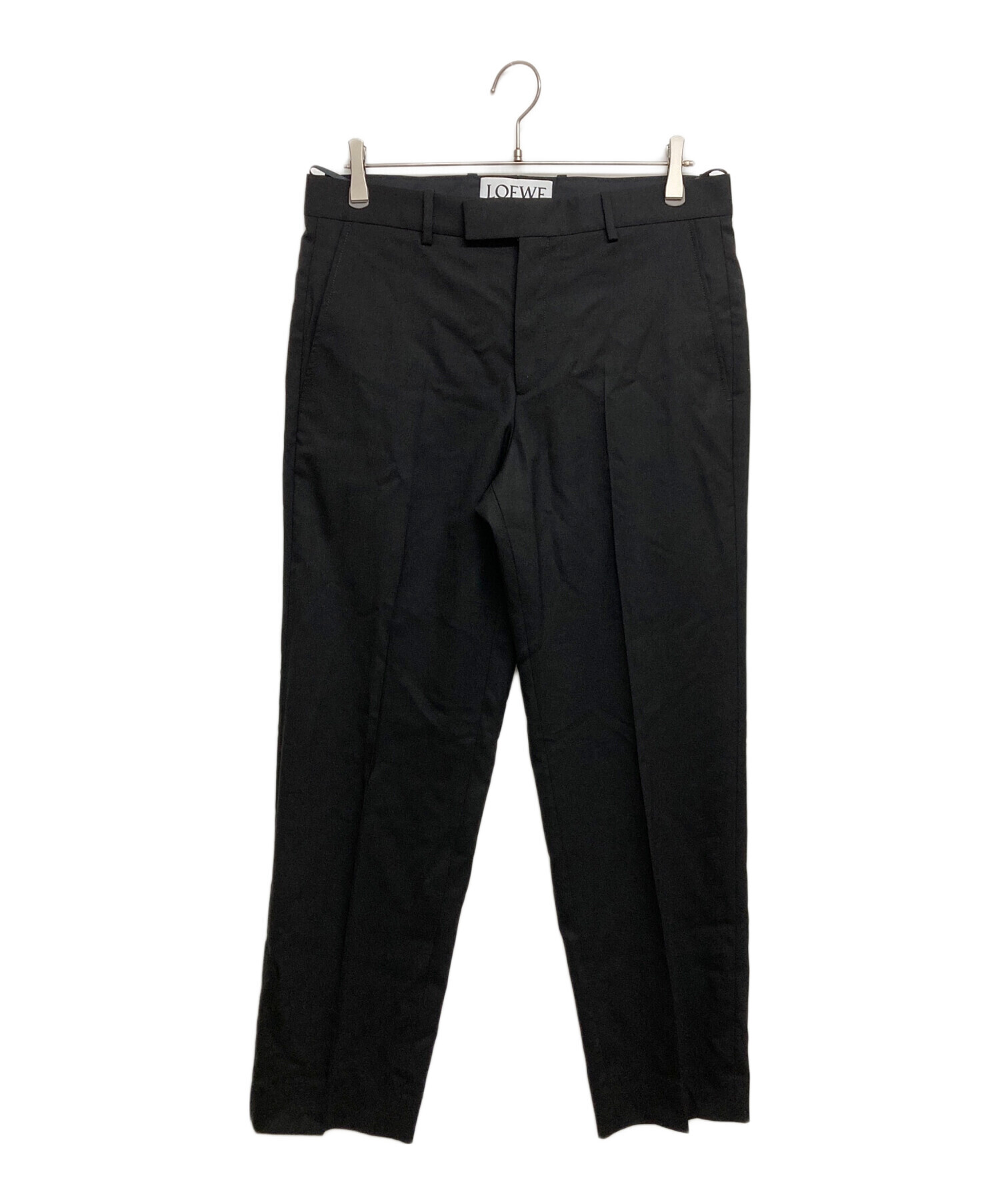 中古・古着通販】LOEWE (ロエベ) スラックス ブラック サイズ:SIZE48