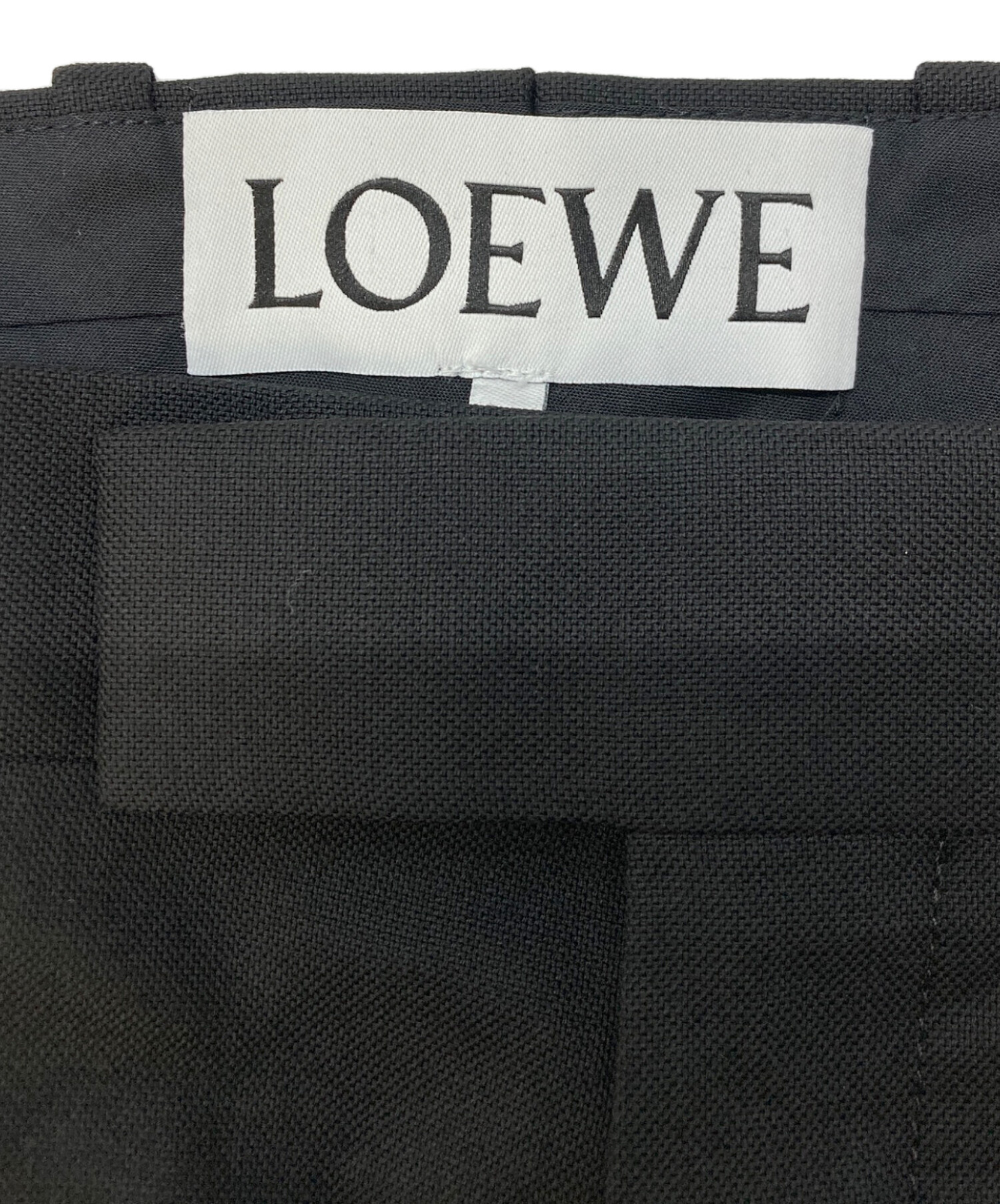 中古・古着通販】LOEWE (ロエベ) スラックス ブラック サイズ:SIZE48