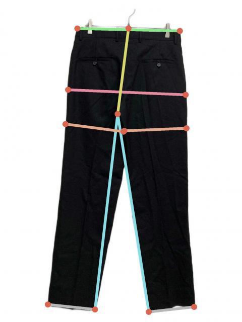 中古・古着通販】LOEWE (ロエベ) スラックス ブラック サイズ:SIZE48