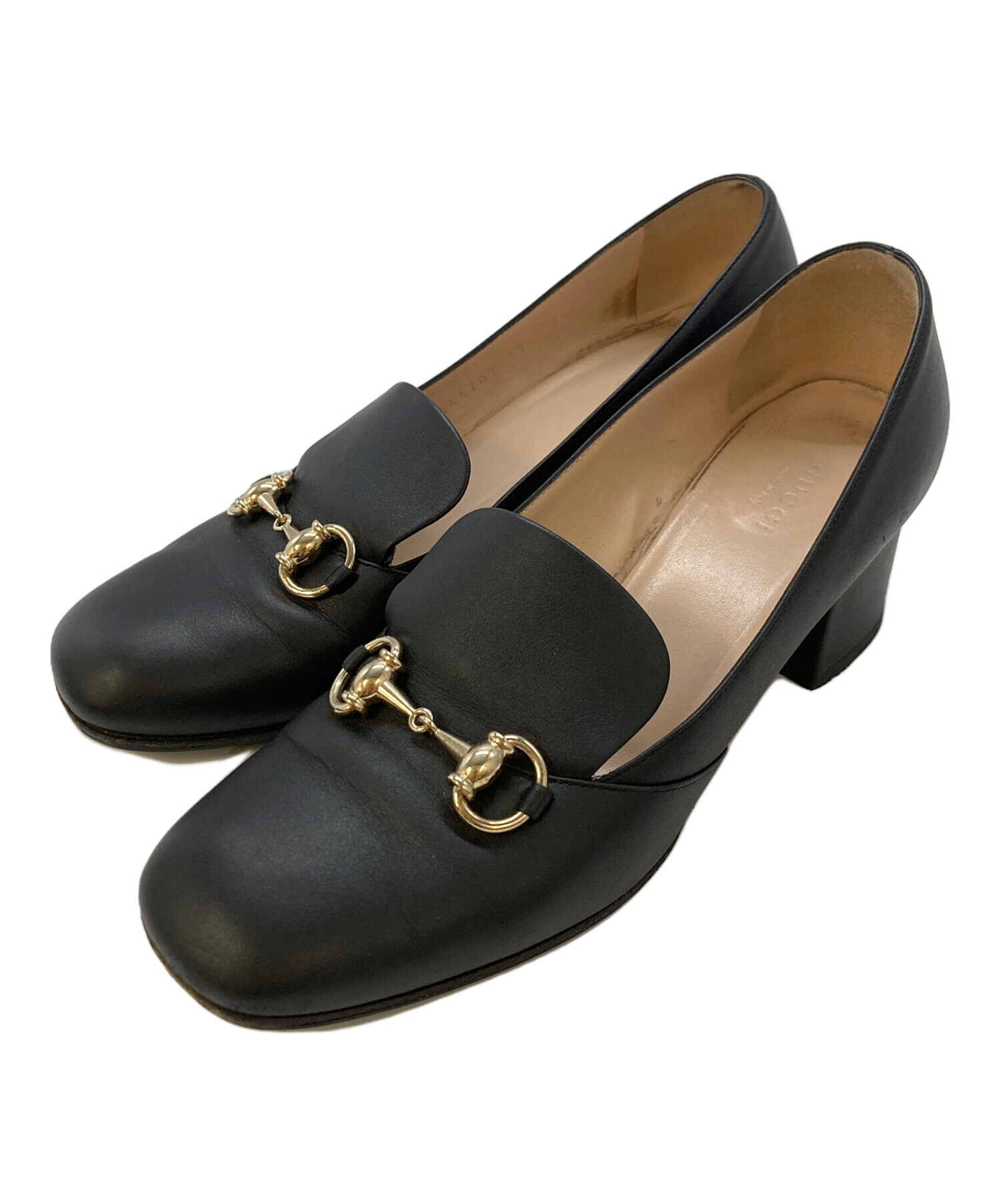 中古・古着通販】GUCCI (グッチ) ホースビットチャンキーヒール 466701