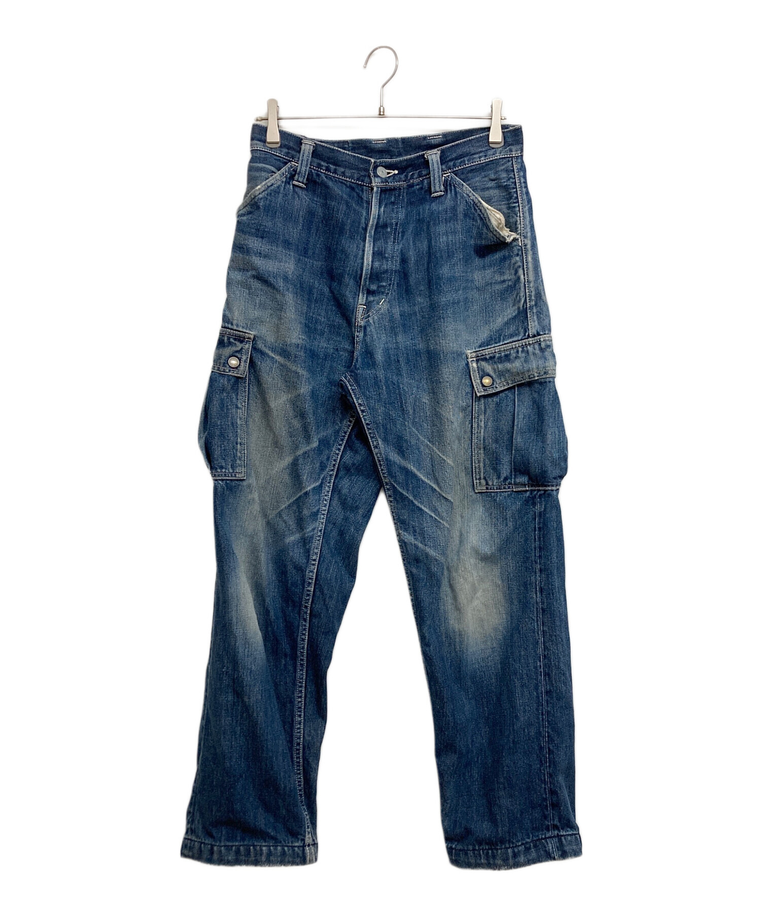 中古・古着通販】EVISU (エヴィス) デニムカーゴパンツ インディゴ