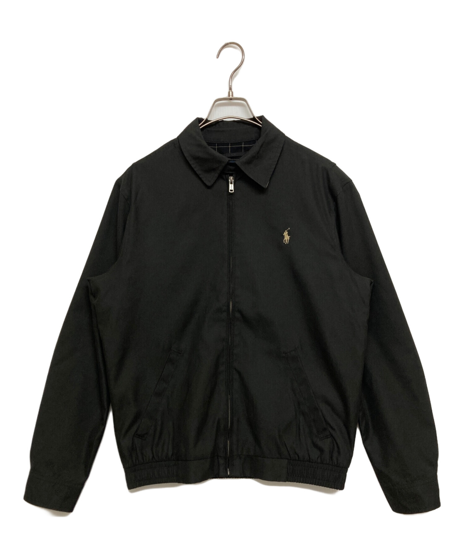 Polo by Ralph Lauren ポロ ラルフローレン スイングトップ ブラック (メンズ L) 中古 古着 T0073 中古・古着通販】POLO RALPH LAUREN (ポロ・ラルフローレン) スイング