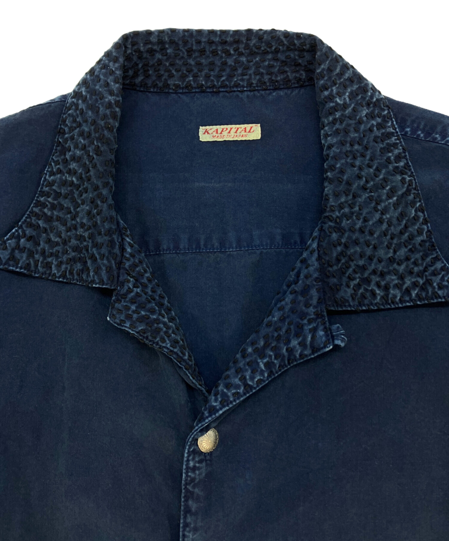 中古・古着通販】KAPITAL (キャピタル) コンチョ釦刺し子藍染オープン