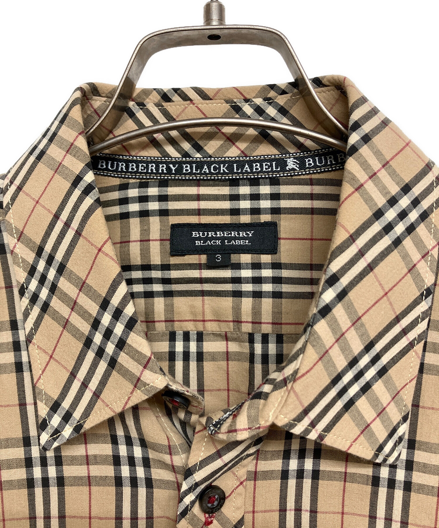 00s BURBERRY BLACK LABEL ノバチェック 長袖シャツ M 中古・古着通販】BURBERRY BLACK LABEL (バーバリーブラックレーベル