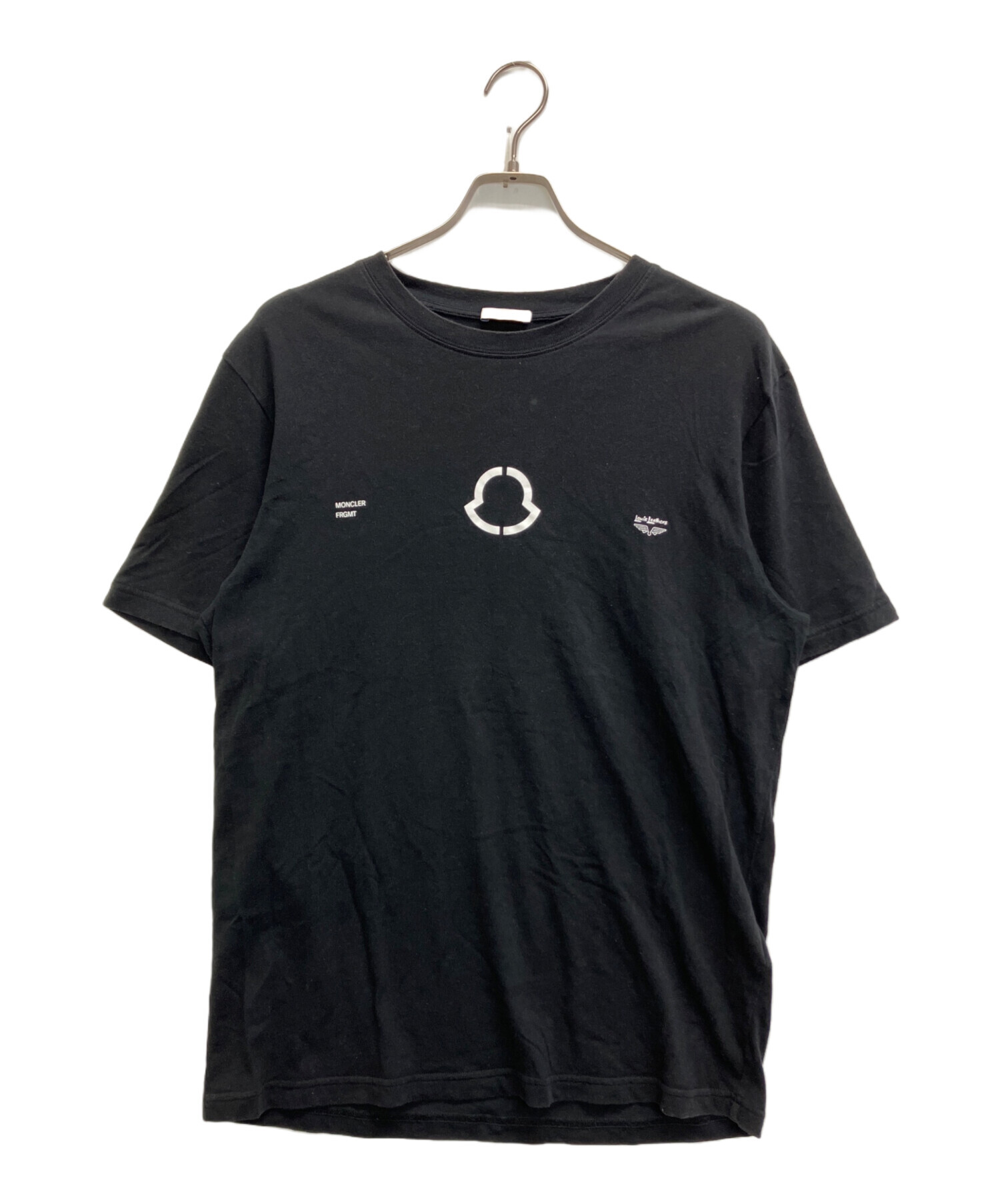 モンクレール　MONCLER FRAGMENT Tシャツ 黒　Mサイズ 中古・古着通販】MONCLER (モンクレール) FRAGMENT DESIGN
