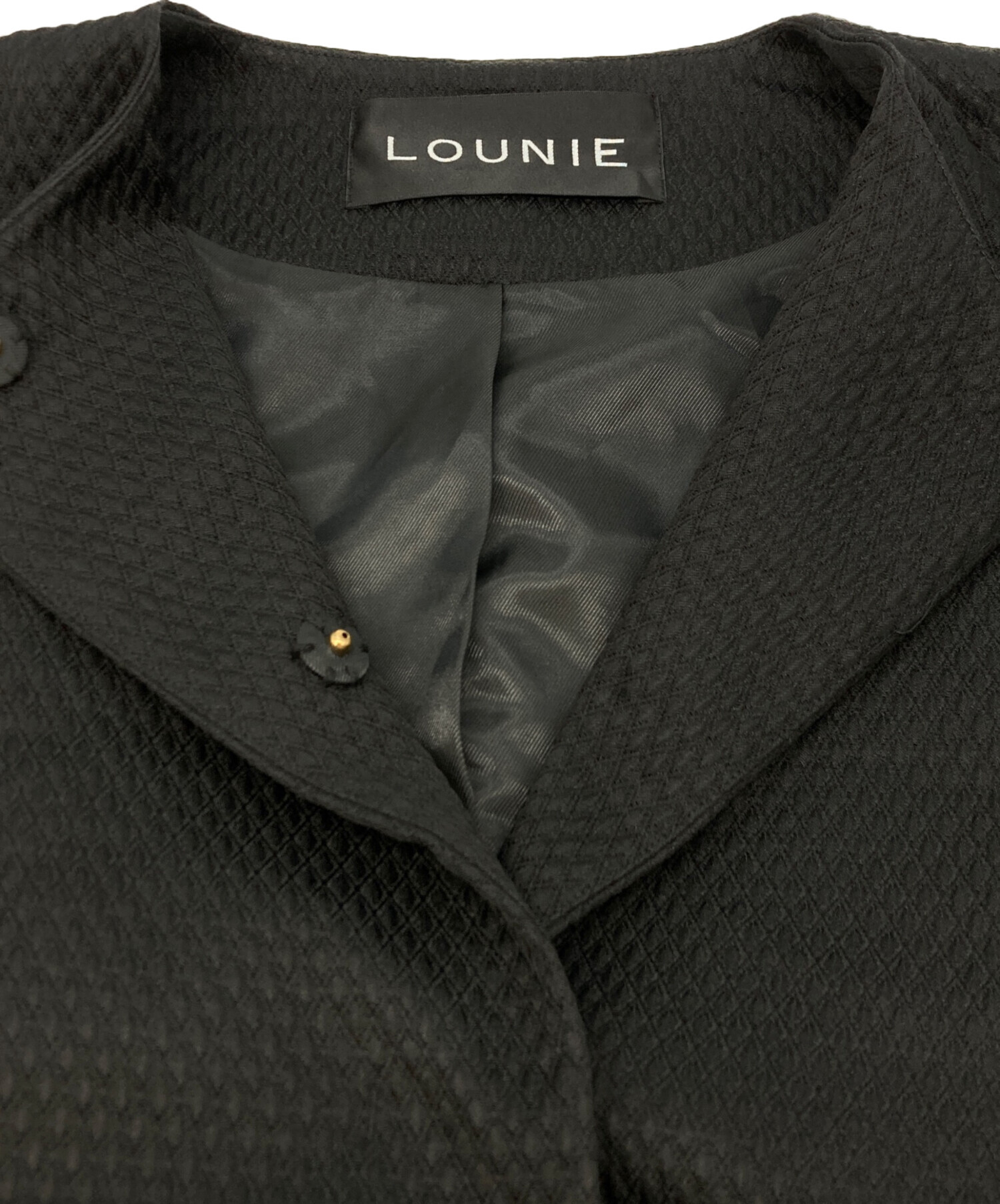 中古・古着通販】LOUNIE (ルーニー) ジャガードバルーンスリーブノー 