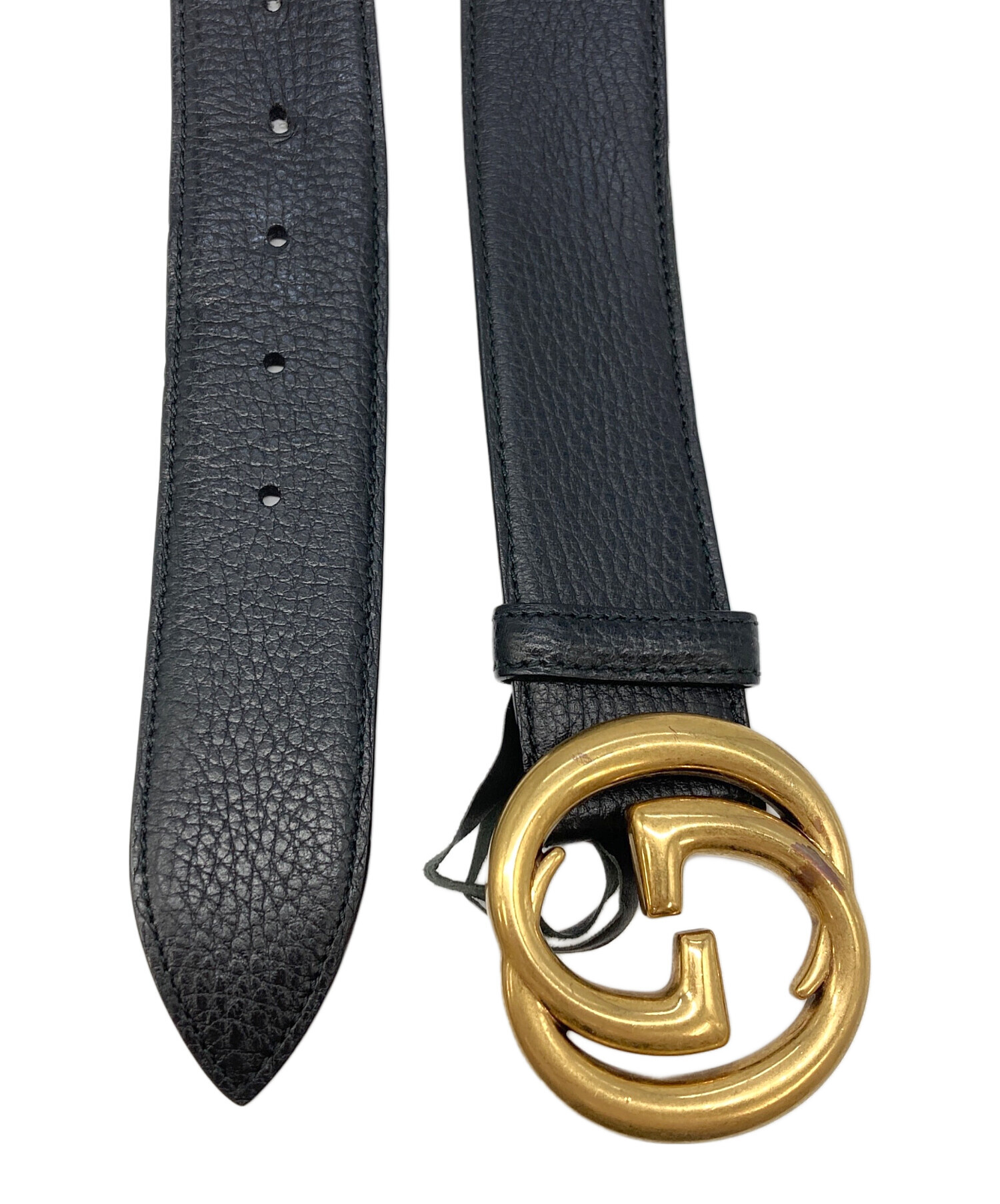 中古・古着通販】GUCCI (グッチ) インターロッキングG シボレザー