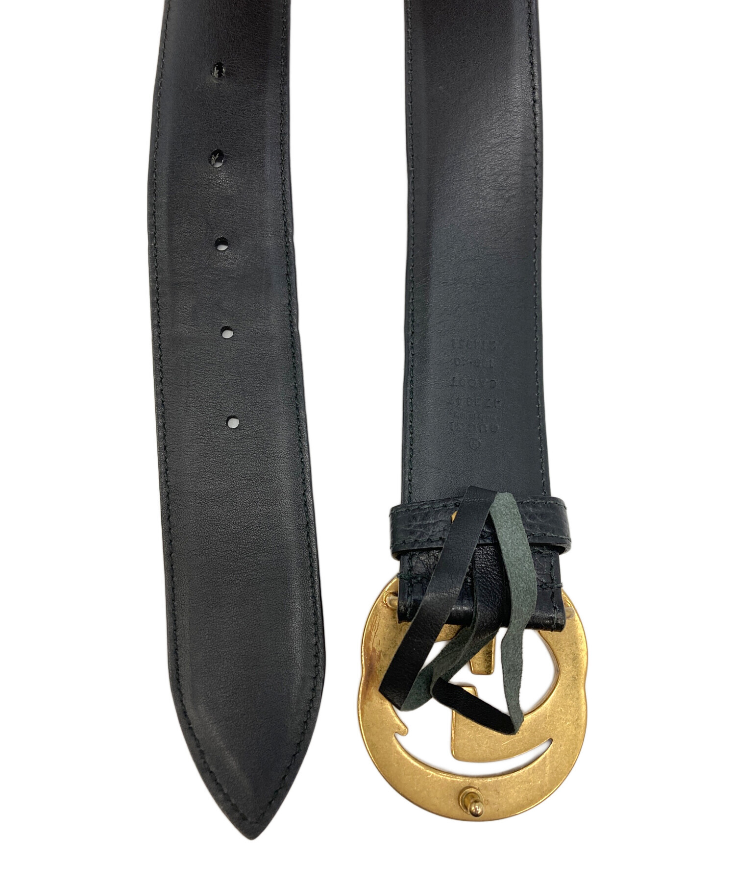 中古・古着通販】GUCCI (グッチ) インターロッキングG シボレザー