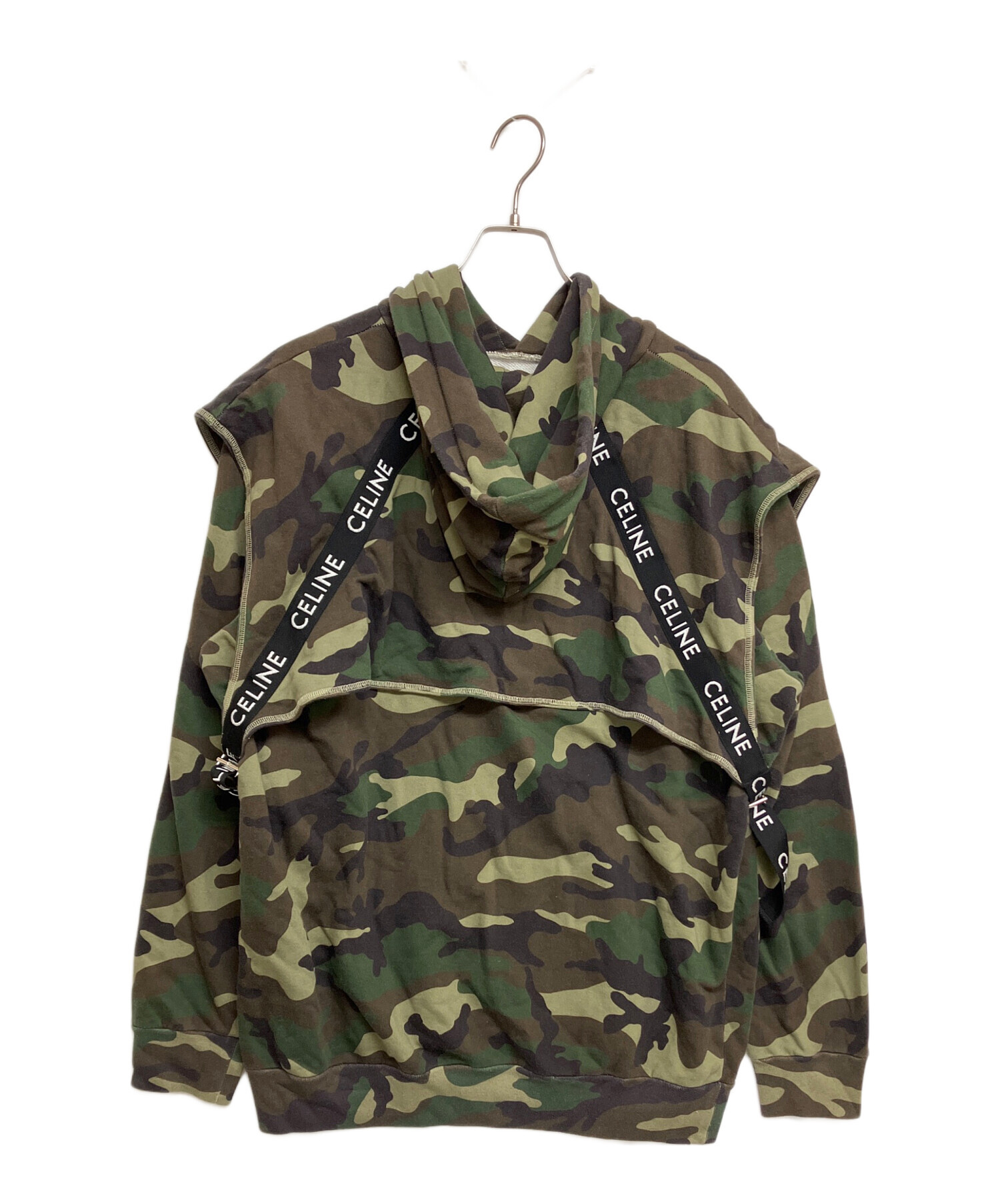 中古・古着通販】CELINE (セリーヌ) BANDS HOODIE/レイヤードデザイン