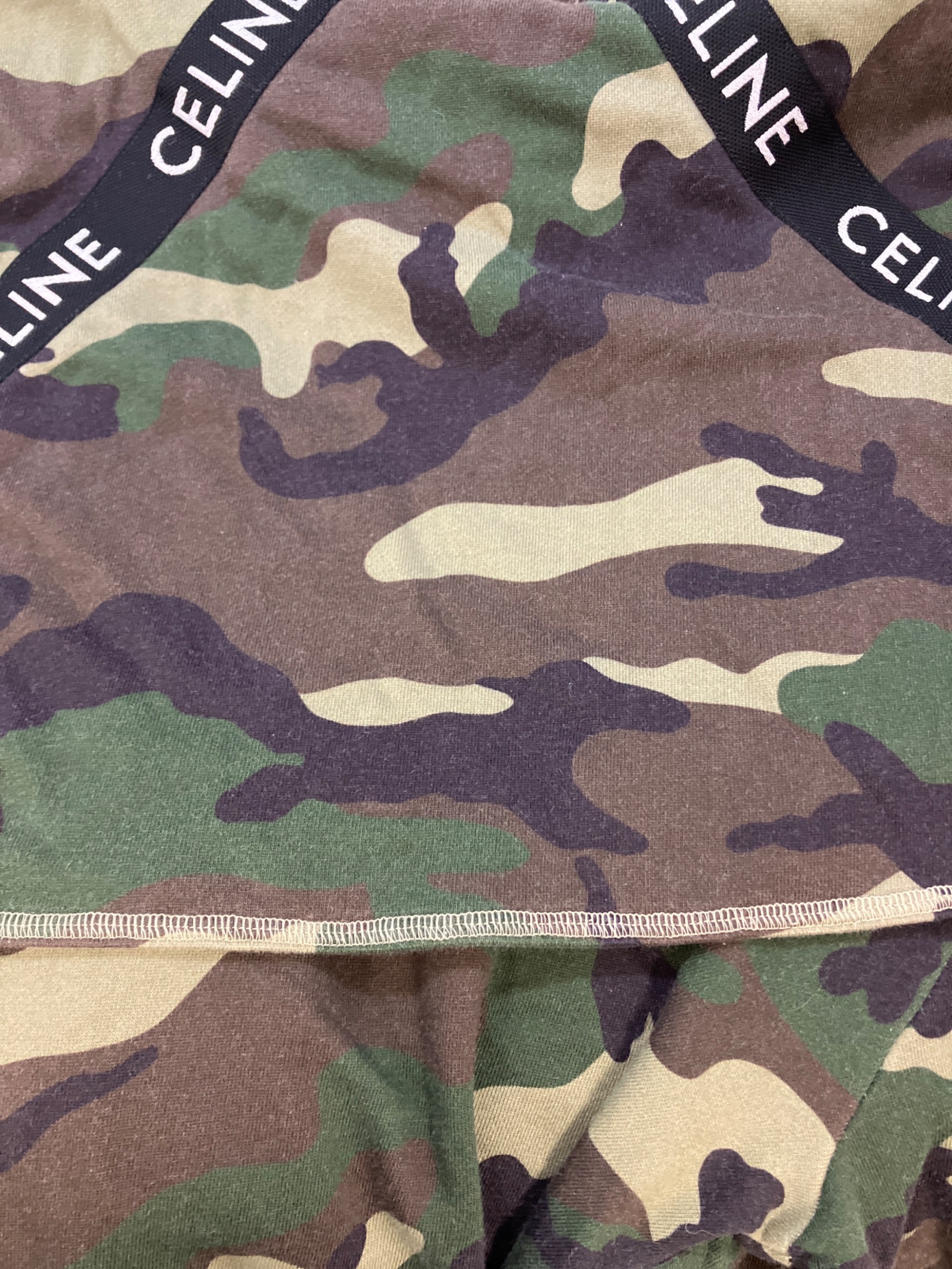 中古・古着通販】CELINE (セリーヌ) BANDS HOODIE/レイヤードデザイン