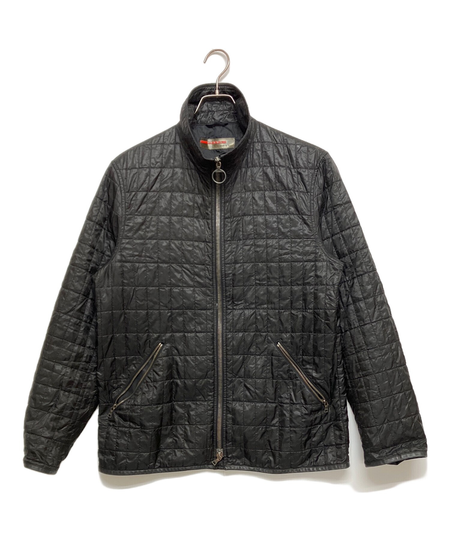 PRADA キルティングジャケット 中古・古着通販】PRADA SPORTS (プラダスポーツ) レザーパイピング