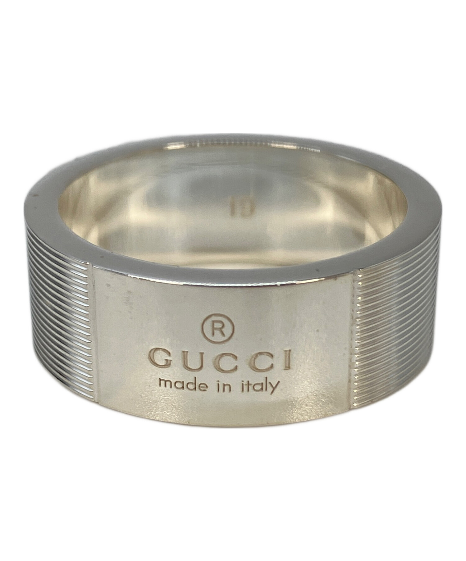 中古・古着通販】GUCCI (グッチ) グッチロゴリング 163179 J8400