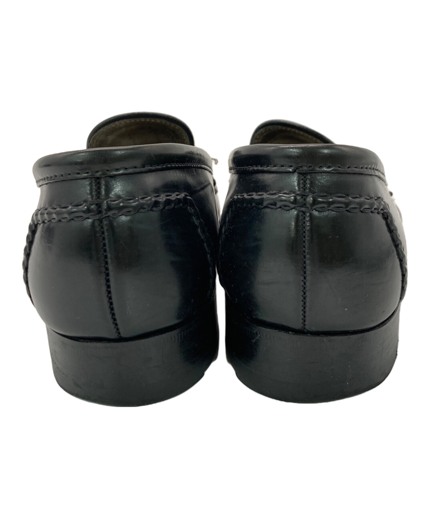 Alden 6726　61/2D ブラック コードバン ローファー 黒 中古・古着通販】Alden (オールデン) コードバンペニーローファー