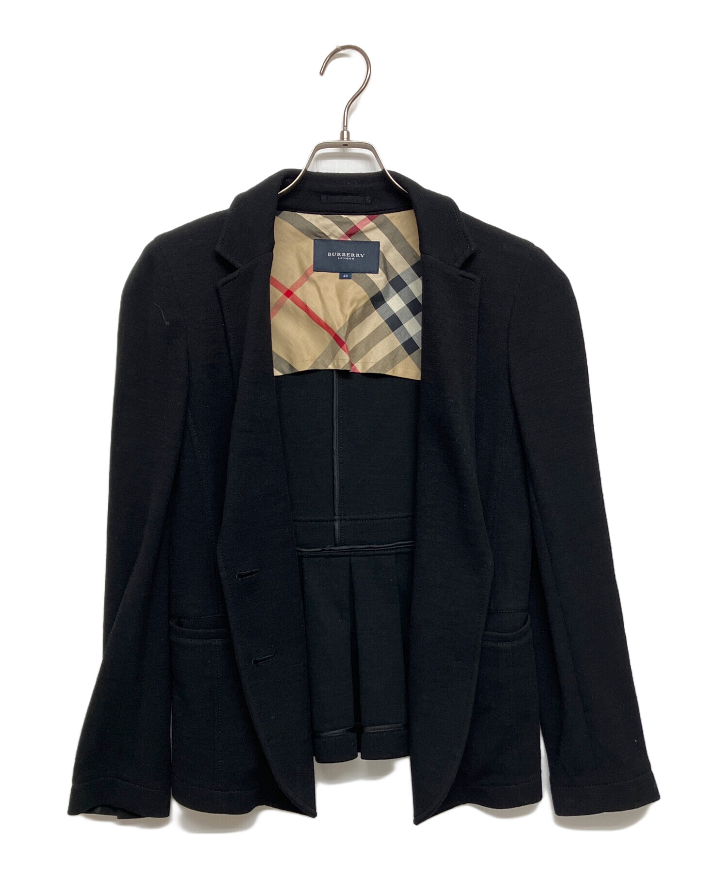 【極美品】BURBERRY LONDON 1Bテーラードジャケット 裏地チェック 中古・古着通販】BURBERRY LONDON (バーバリーロンドン) 裏ノヴァ