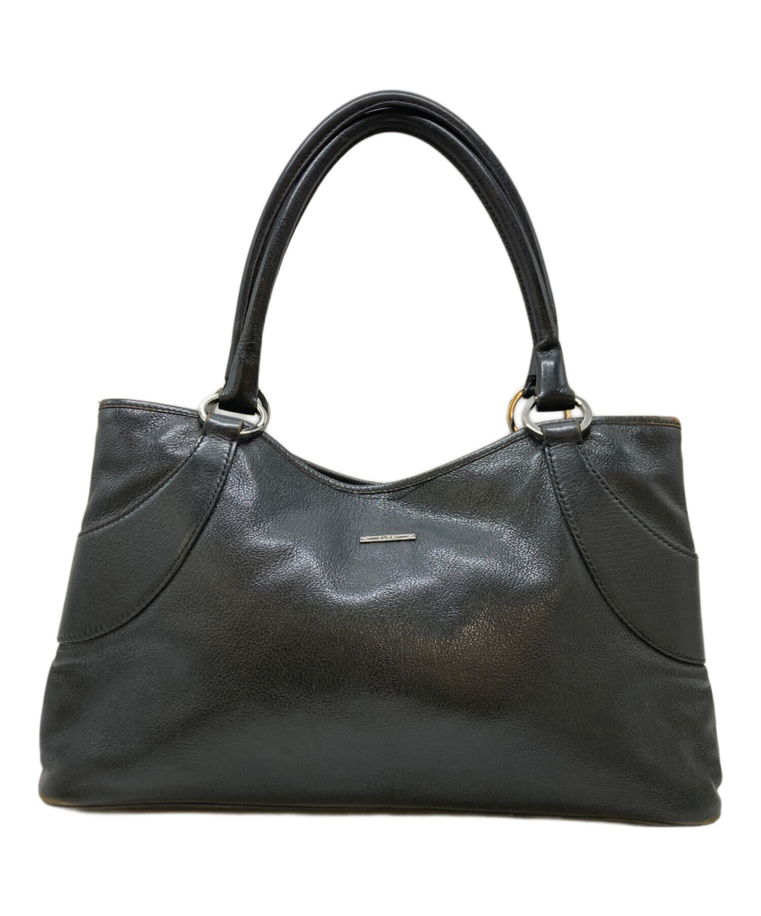 ユ*ー様 グッチ　ブラック　トートバッグ 中古・古着通販】GUCCI (グッチ) レザートートバッグ 113015 ブラック
