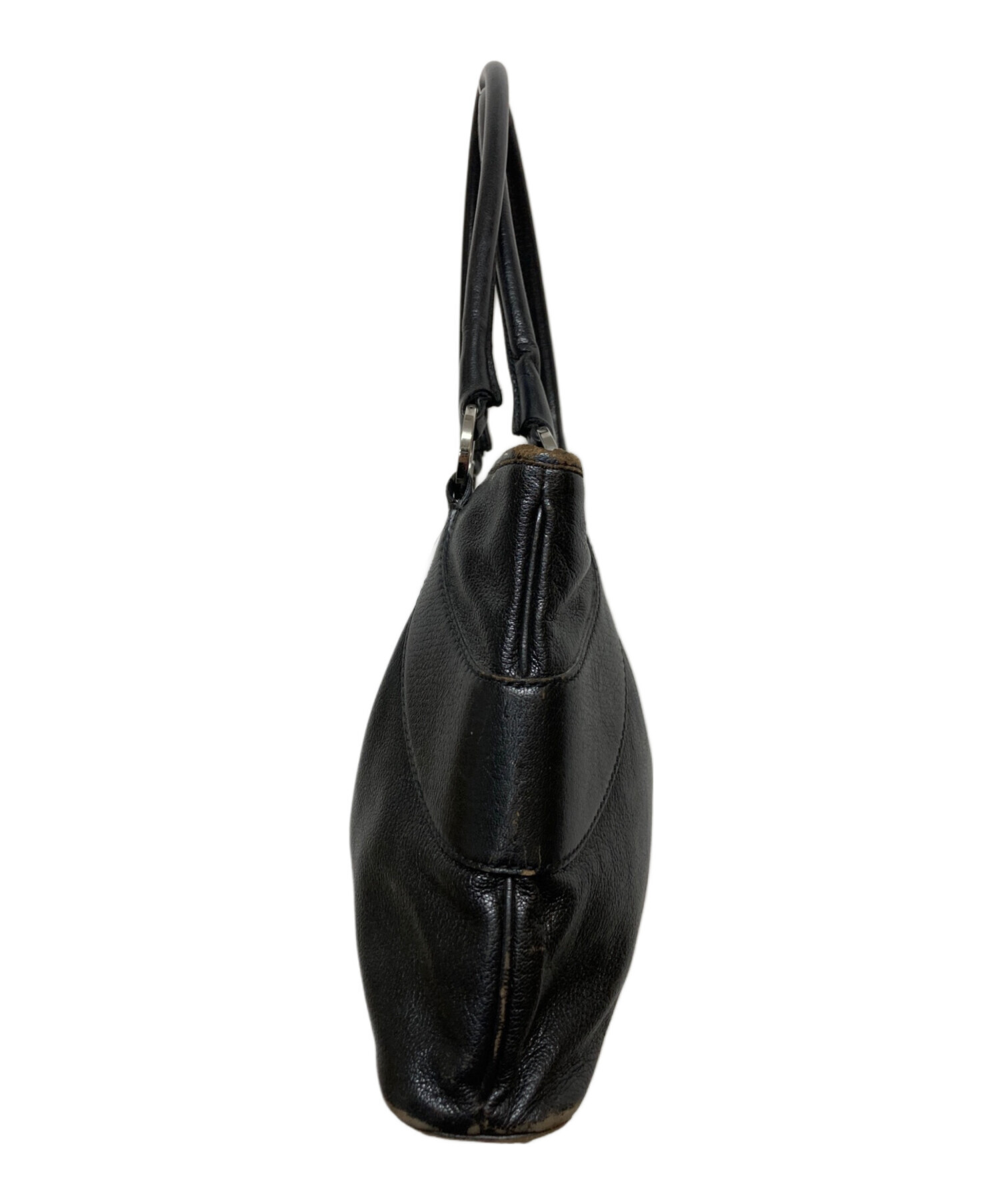 中古・古着通販】GUCCI (グッチ) レザートートバッグ 113015 ブラック